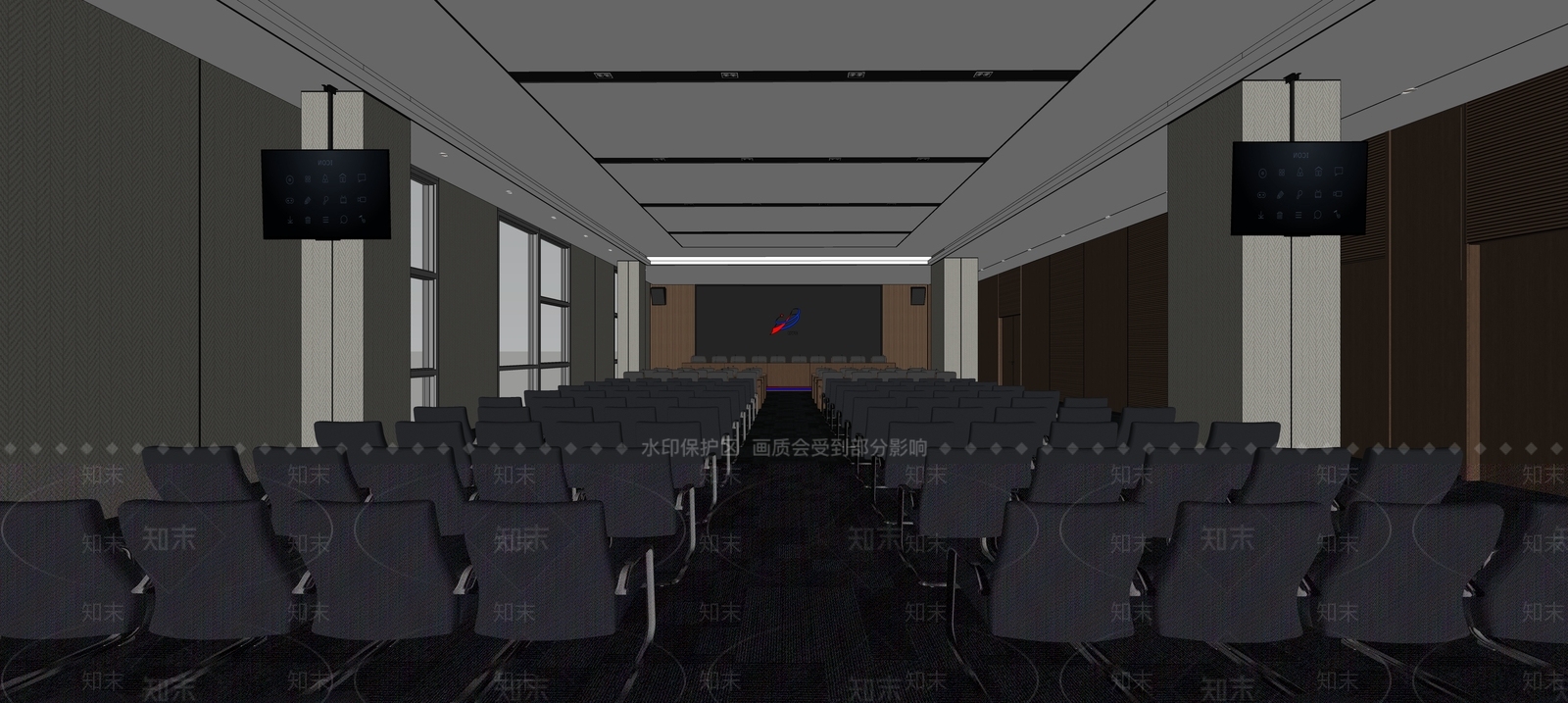 现代会议室SU模型下载【ID:1190775825】