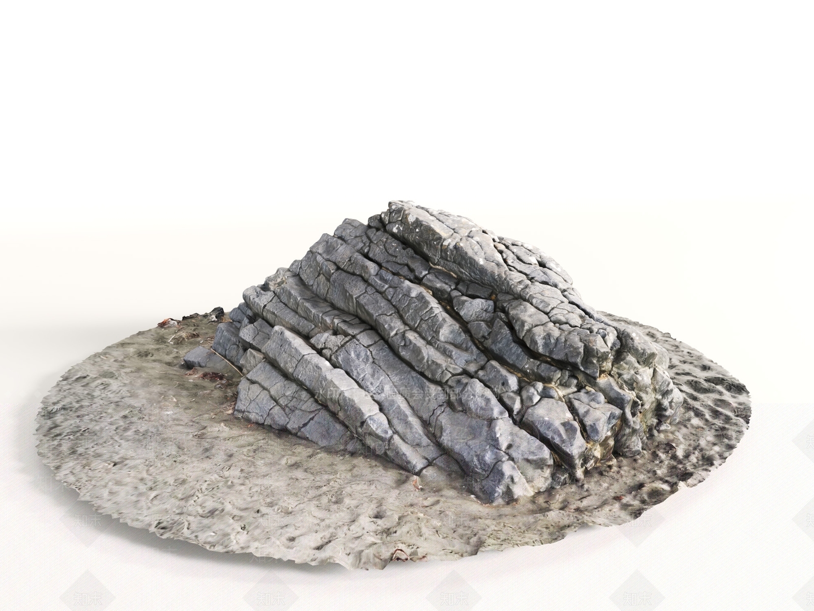 现代石头3D模型下载【ID:1190776069】