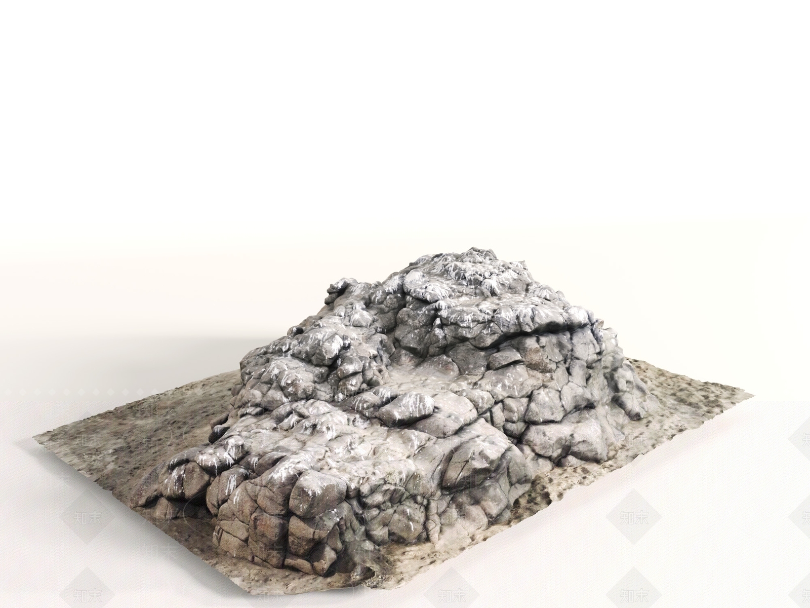 现代石头3D模型下载【ID:1190776118】