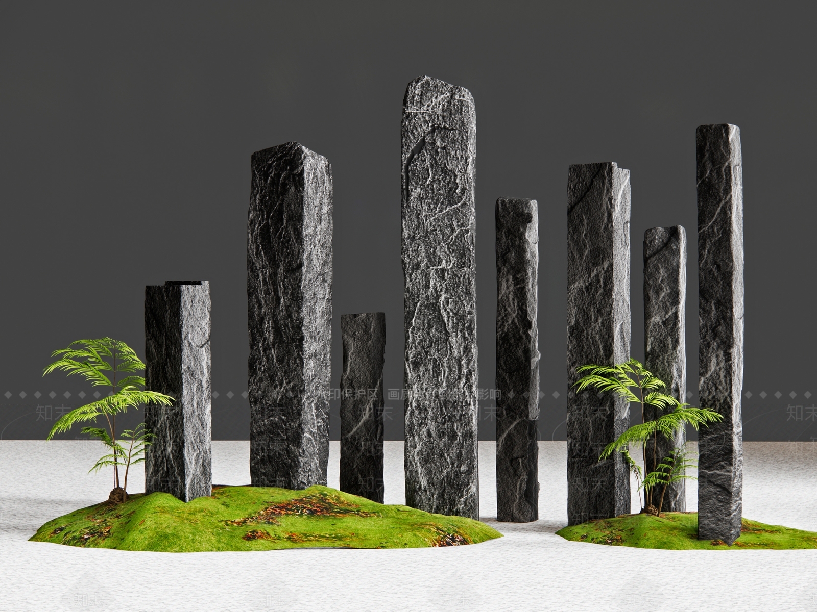 现代石头SU模型下载【ID:1190776360】