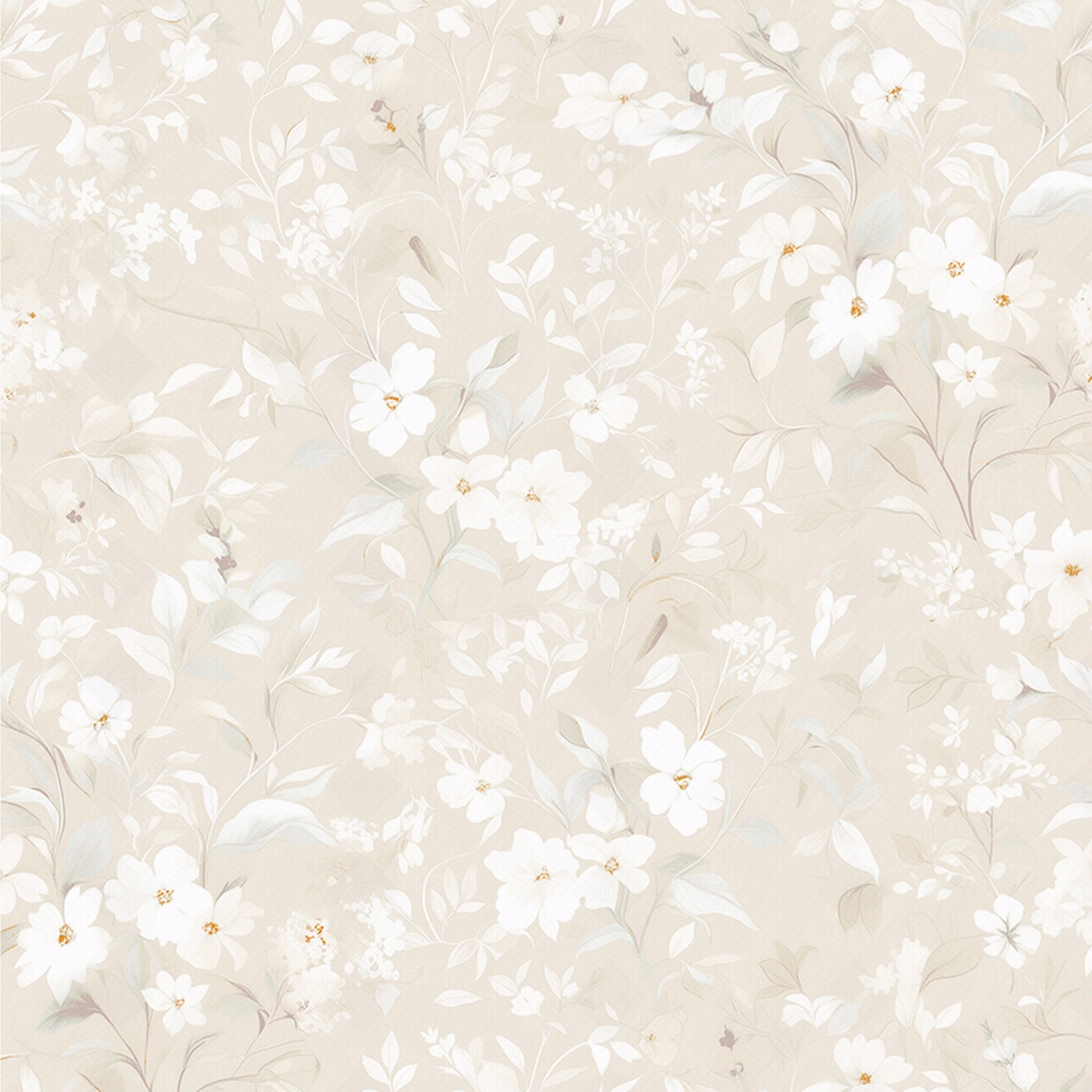 新中式法式花纹壁纸贴图下载【ID:1190776927】