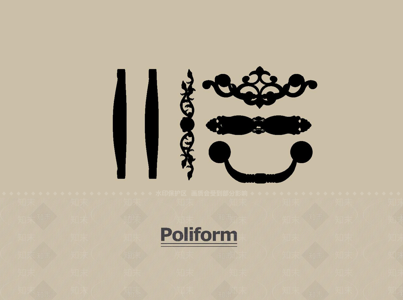 法式拉手SU模型下载【ID:1190778607】