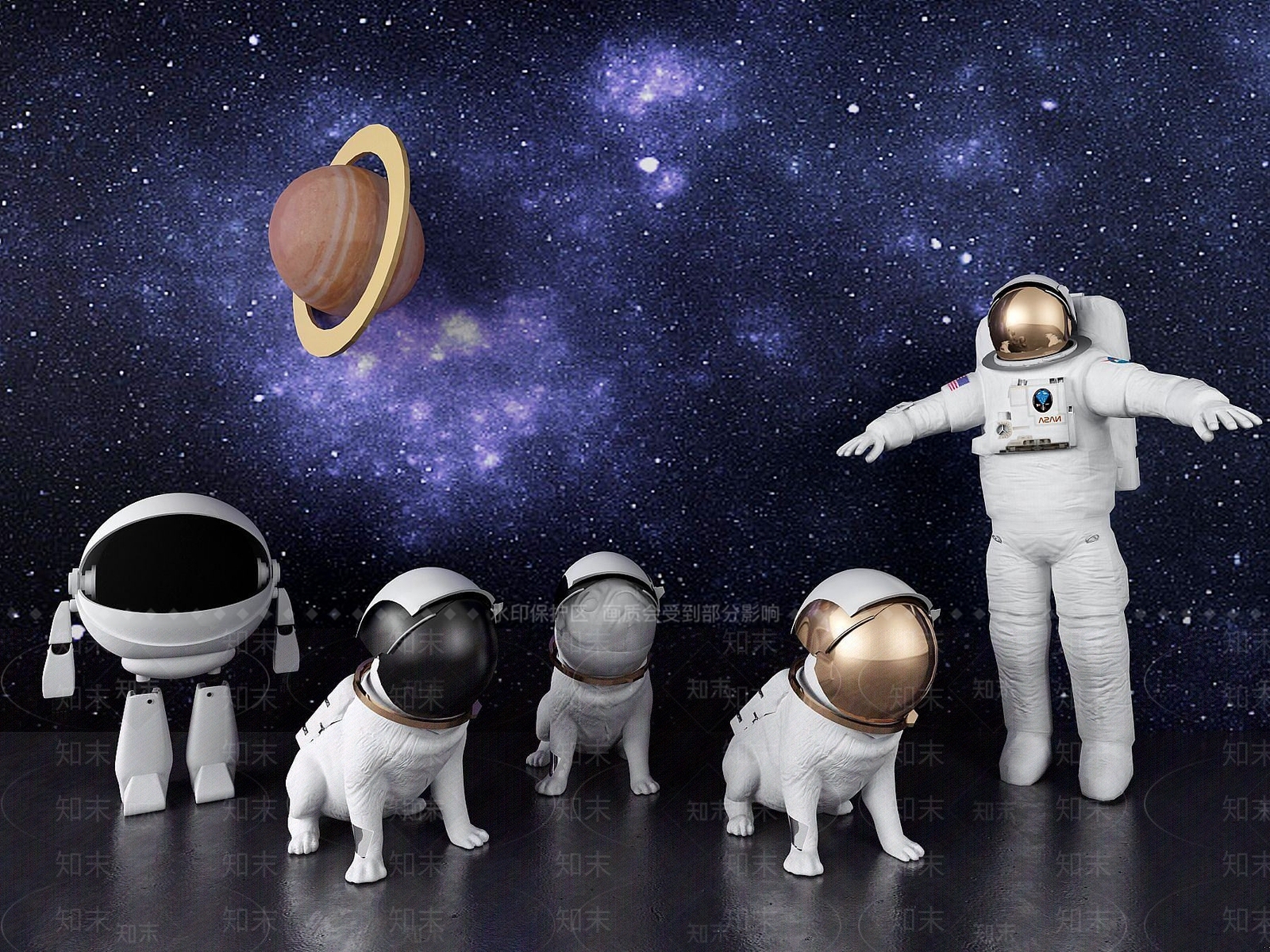 现代宇航员3D模型下载【ID:1190780223】