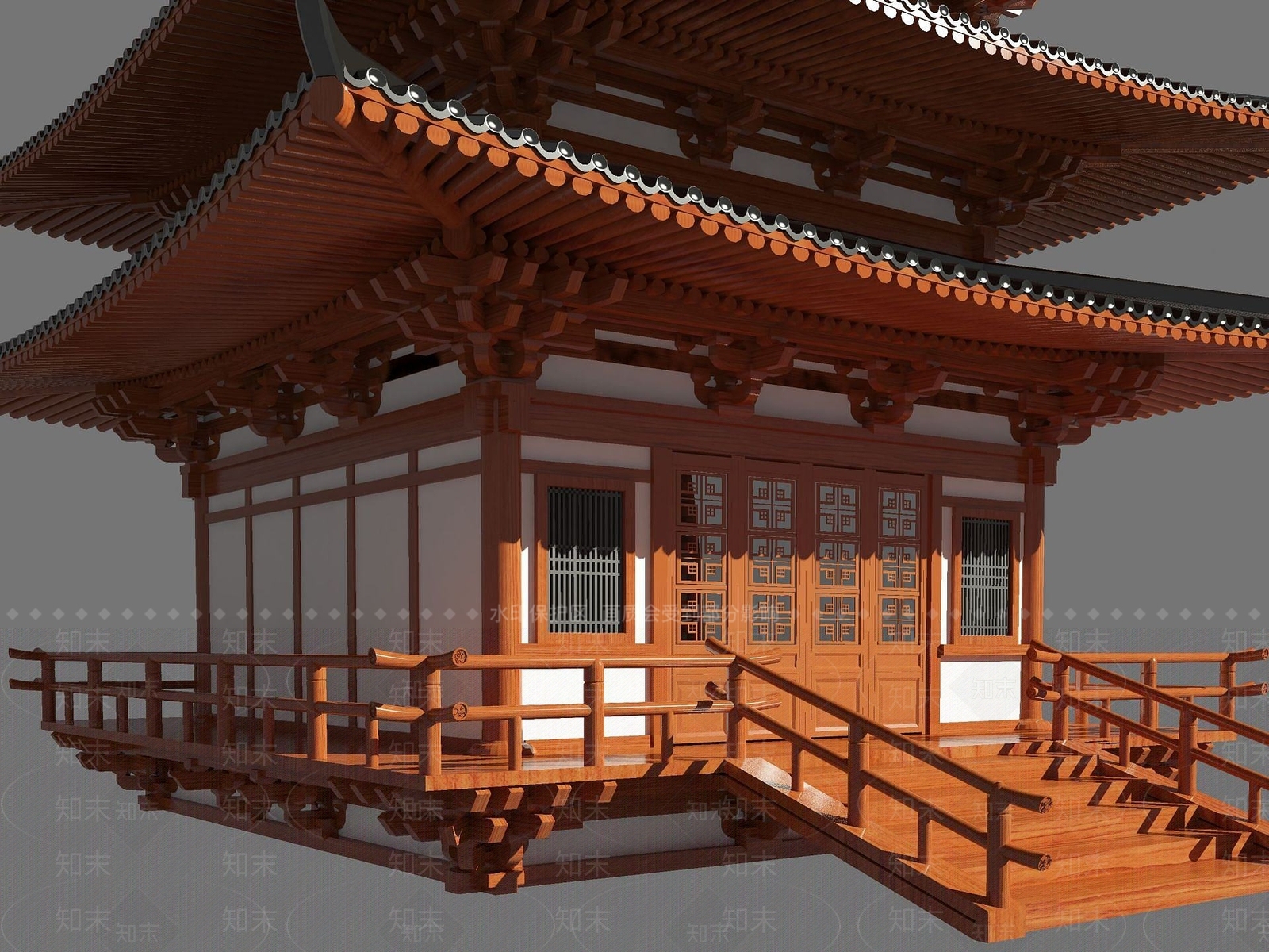 现代木塔3D模型下载【ID:1190781922】