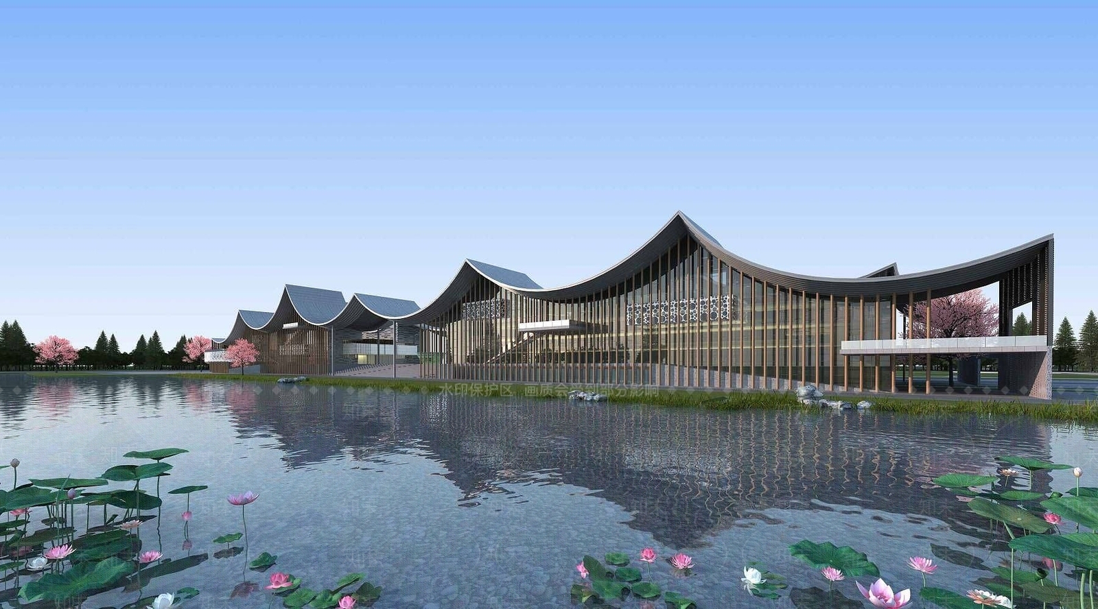 现代展览馆3D模型下载【ID:1190782061】