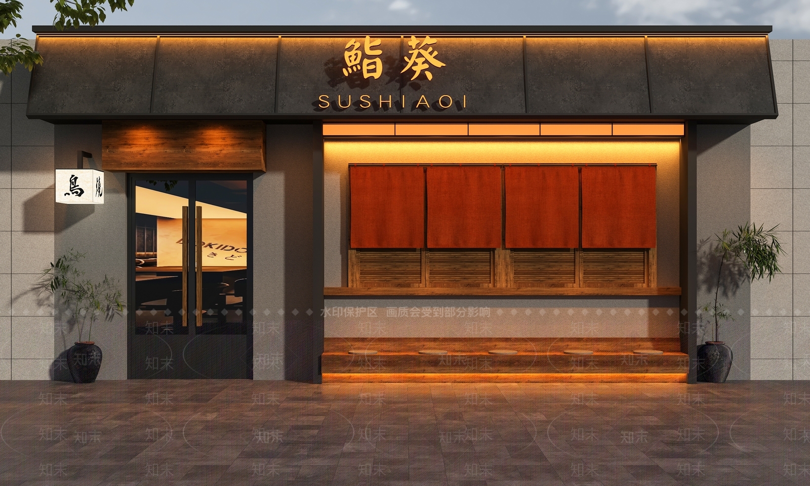 日式门头3D模型下载【ID:1190782106】