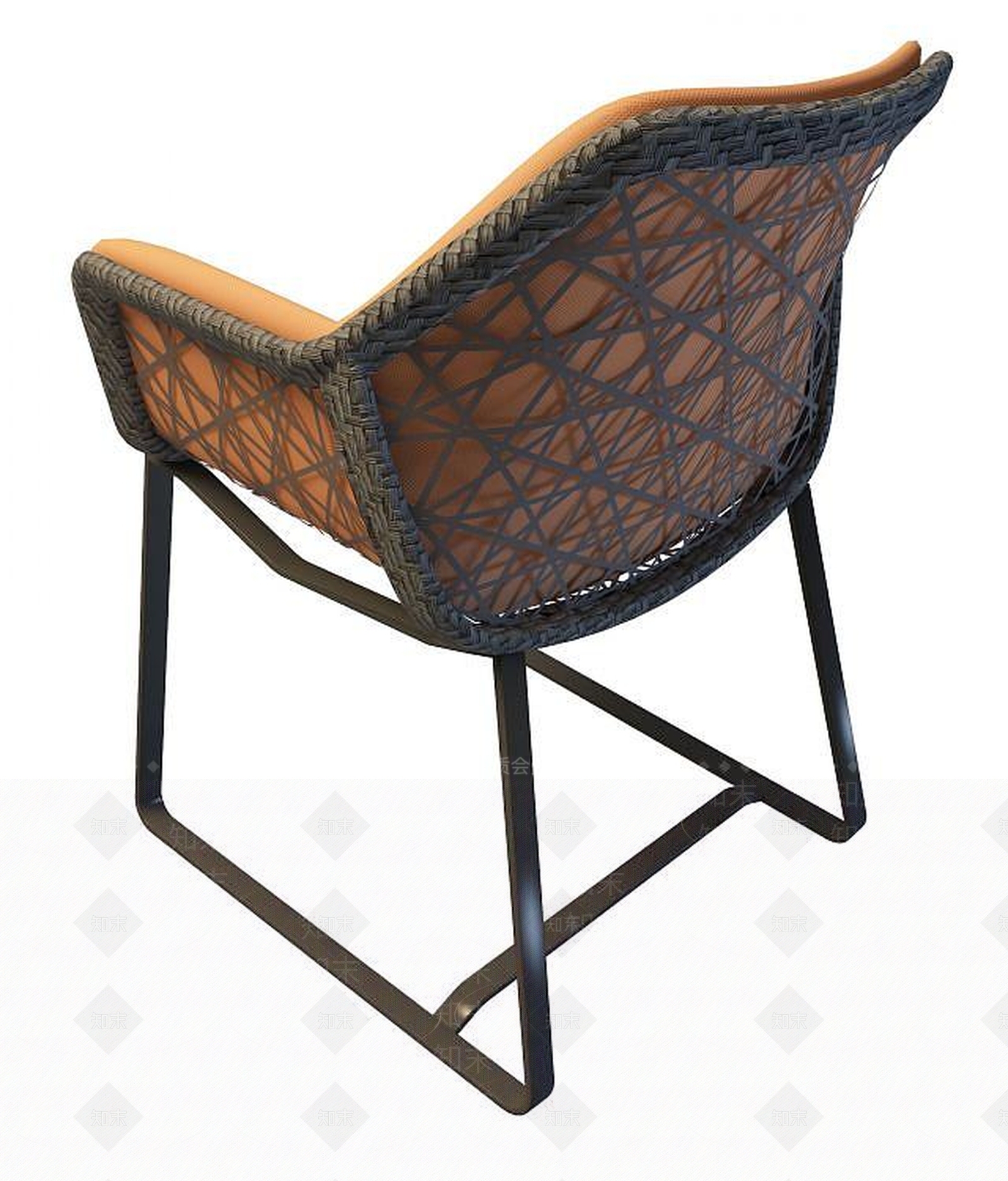 现代阳台休闲椅3D模型下载【ID:1190783009】