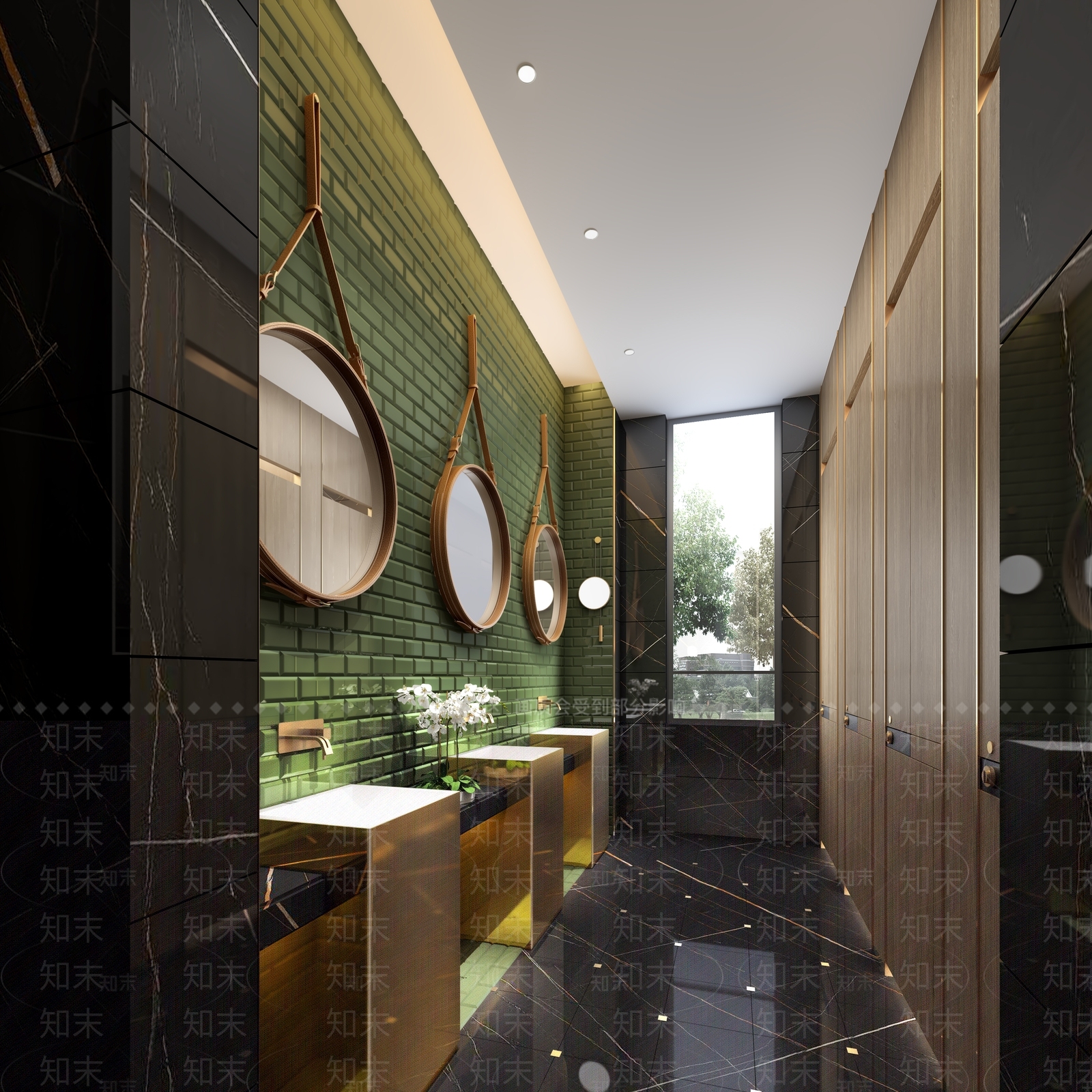 现代北欧酒店卫生间3D模型下载【ID:1190788007】