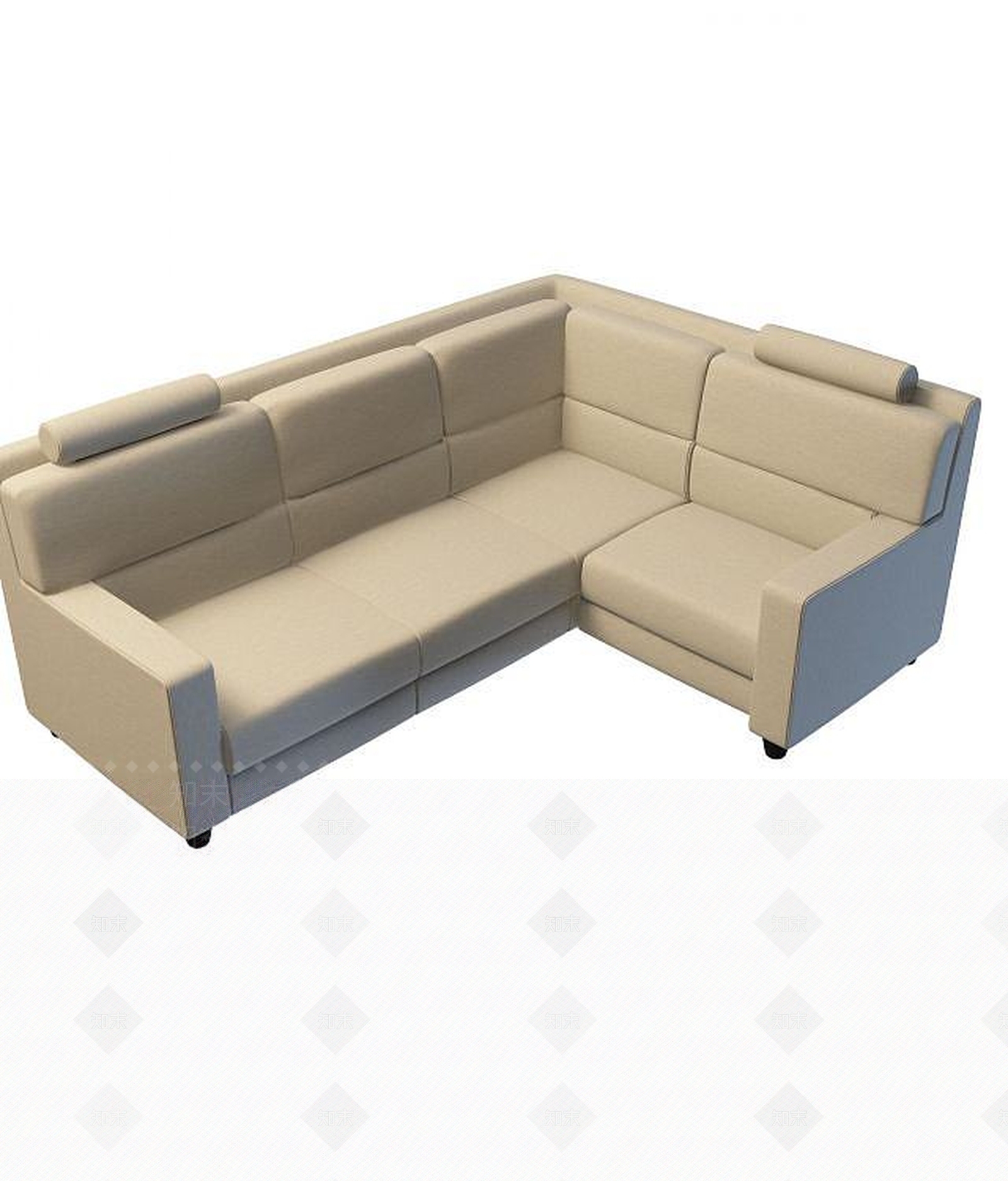现代多人沙发3D模型下载【ID:1190789126】