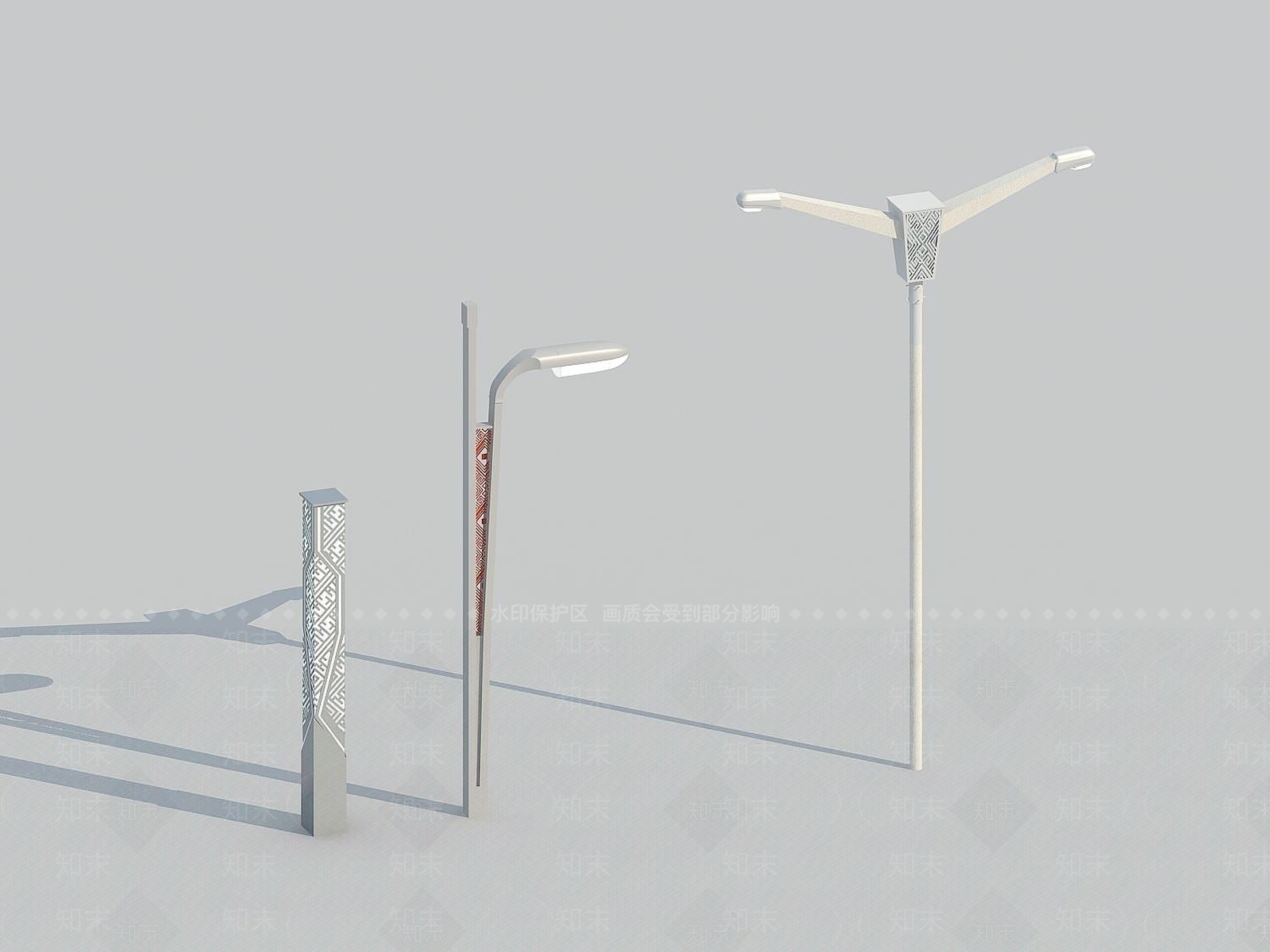 现代壮族路灯3D模型下载【ID:1190790034】
