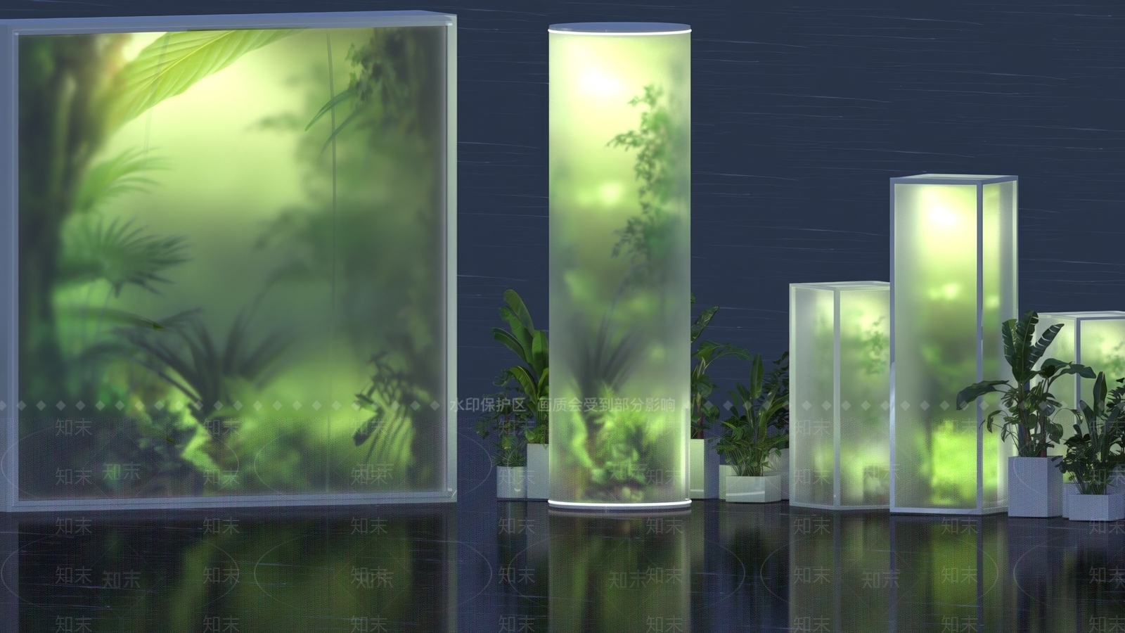 植物组合SU模型下载【ID:1190790686】