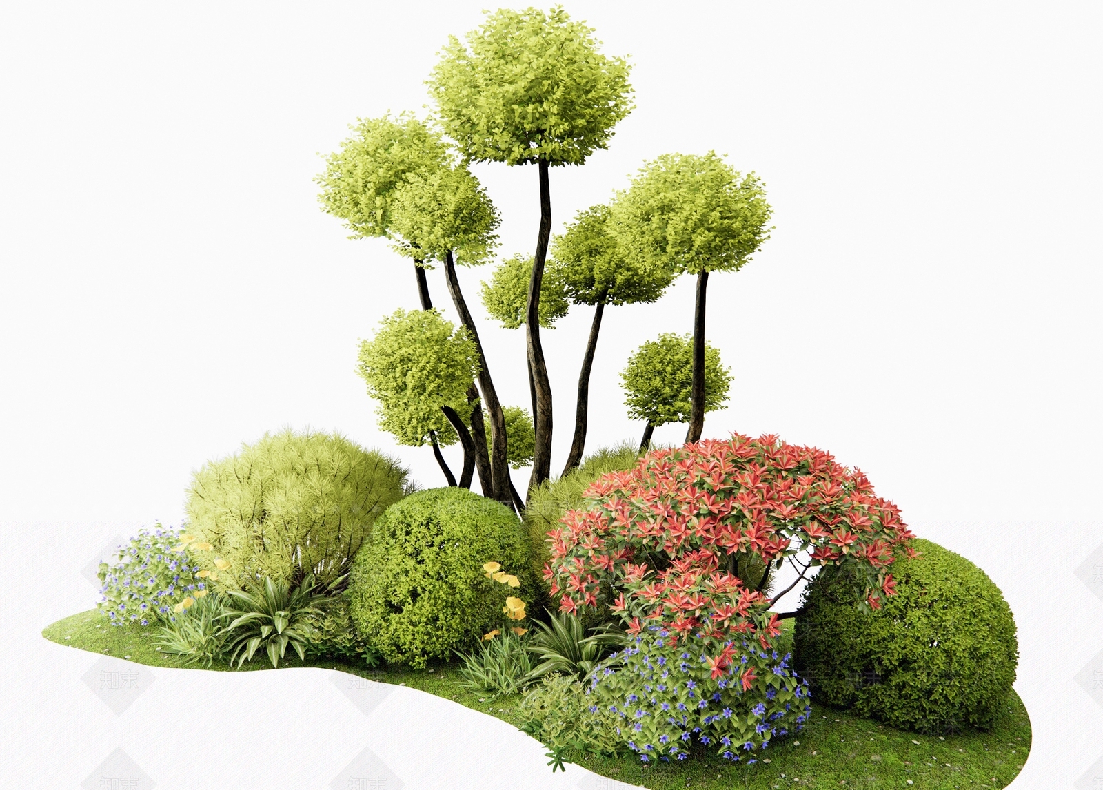 灌木SU模型下载【ID:1190791996】