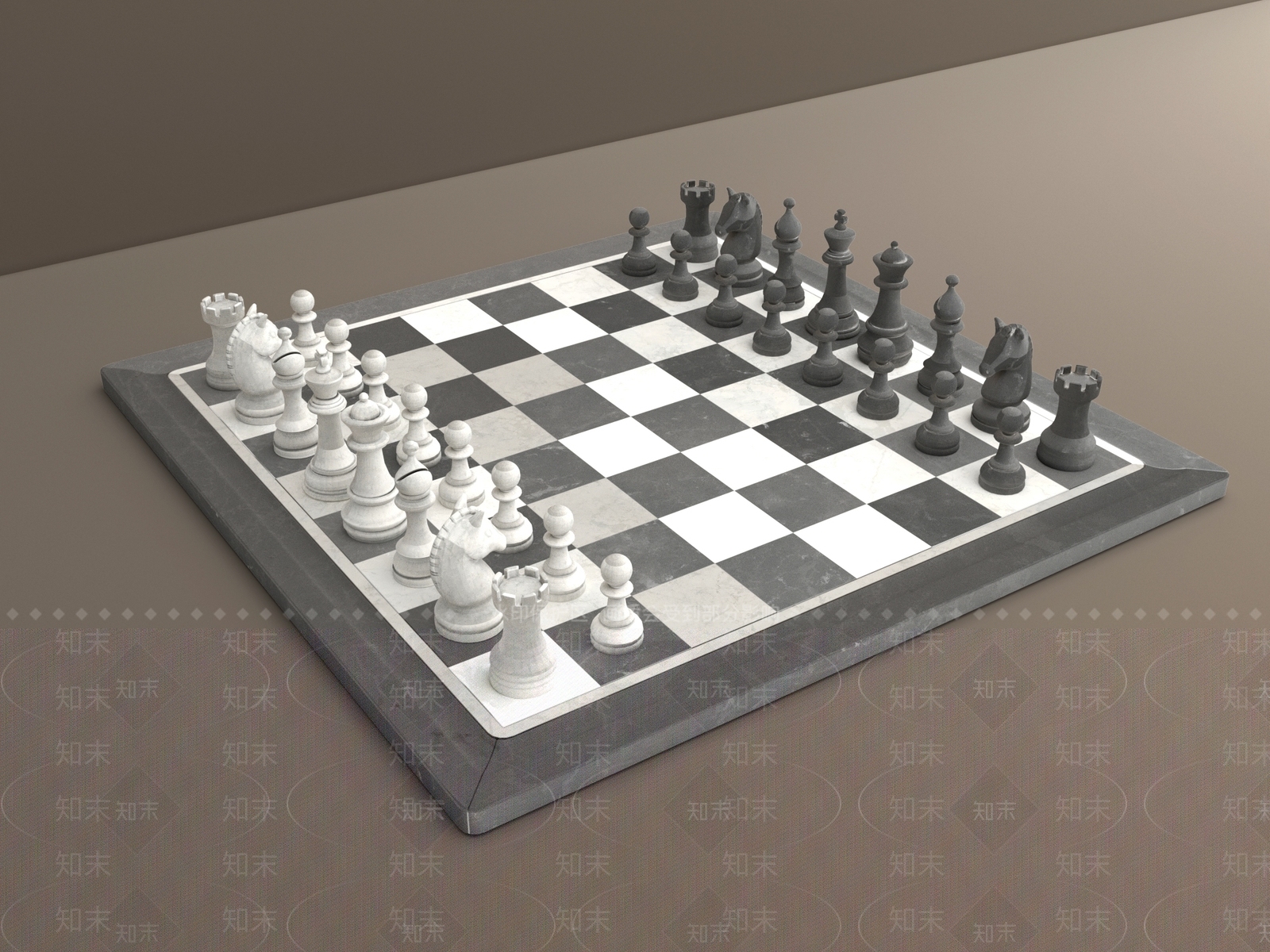 现代棋牌室3D模型下载【ID:1190793737】