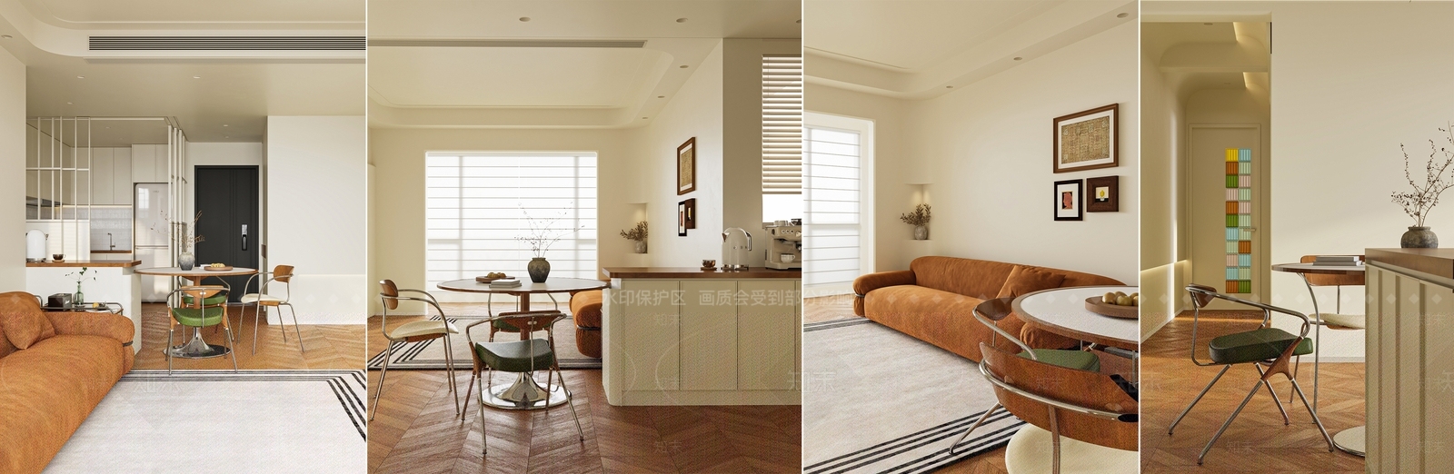现代中古双人沙发SU模型下载【ID:1190803250】