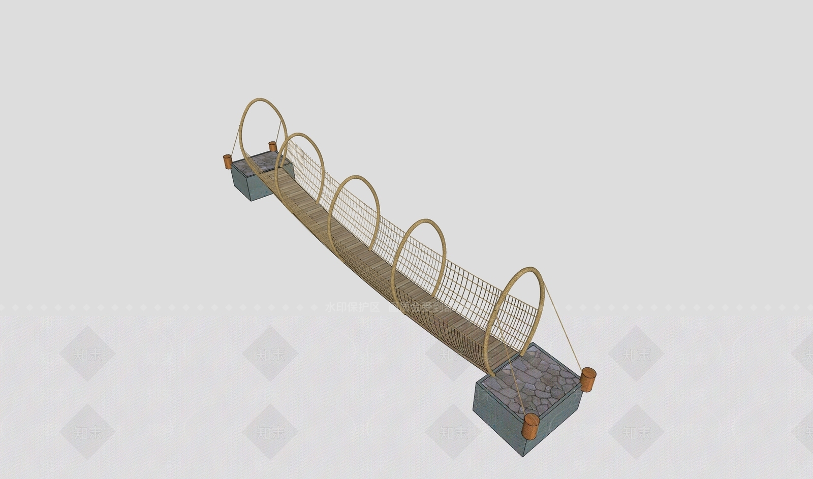现代天桥SU模型下载【ID:1190803880】