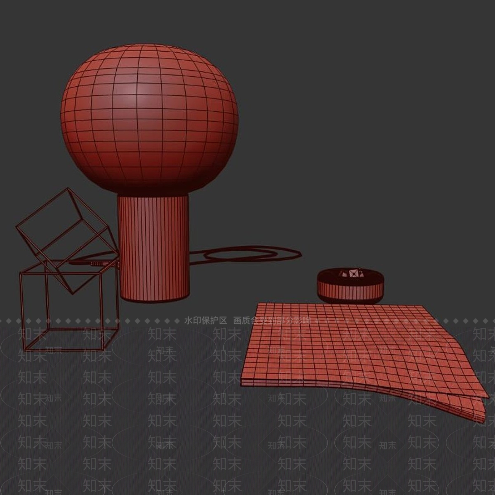 摆件组合3D模型下载【ID:1190814506】