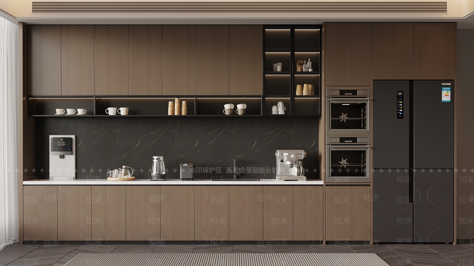 意式茶水间SU模型下载【ID:1190817925】