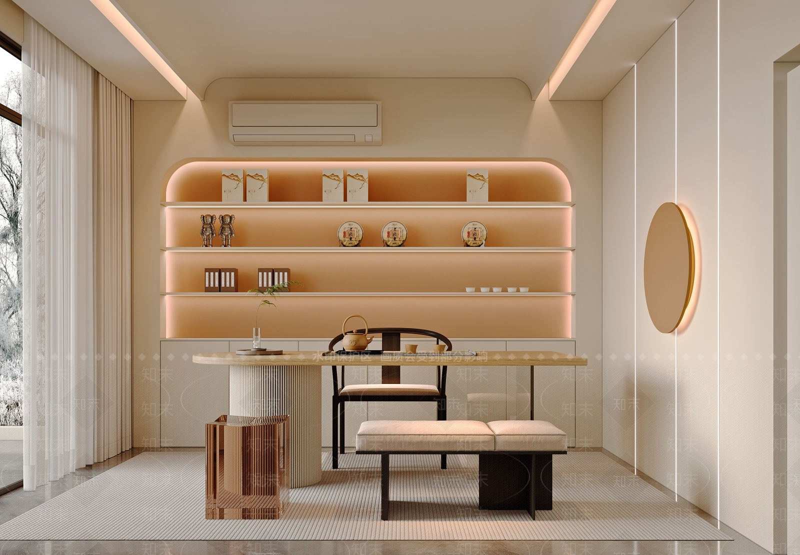 现代奶油美容院3D模型下载【ID:1190819103】