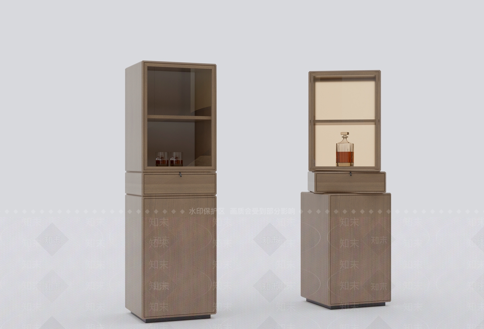 现代意式餐边柜3D模型下载【ID:1190822858】