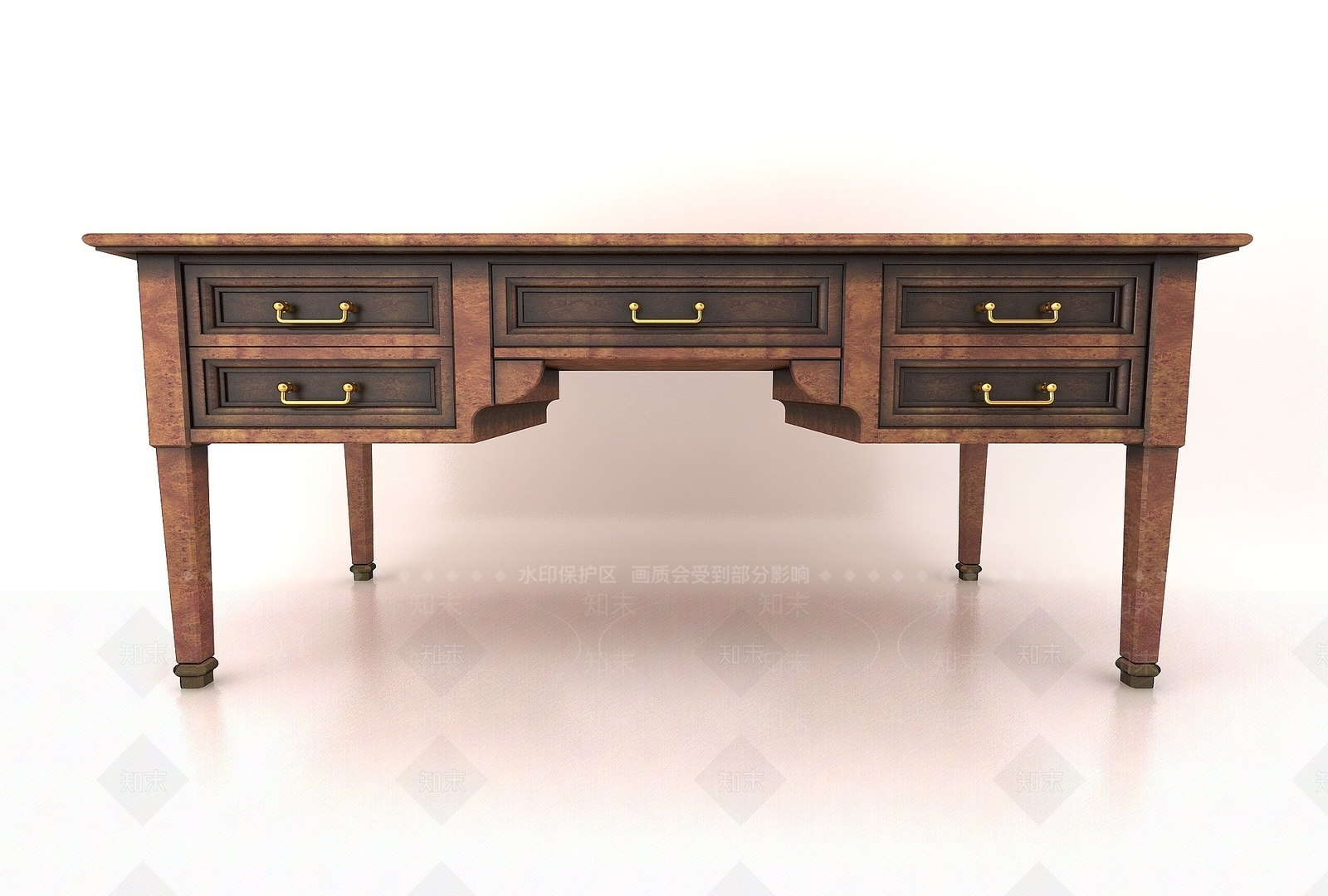 现代书桌椅3D模型下载【ID:1190821929】