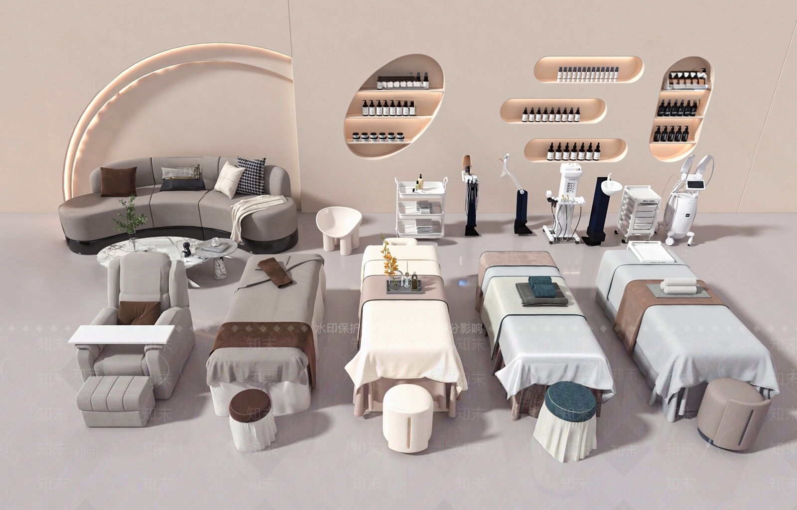 现代按摩椅SU模型下载【ID:1190829201】