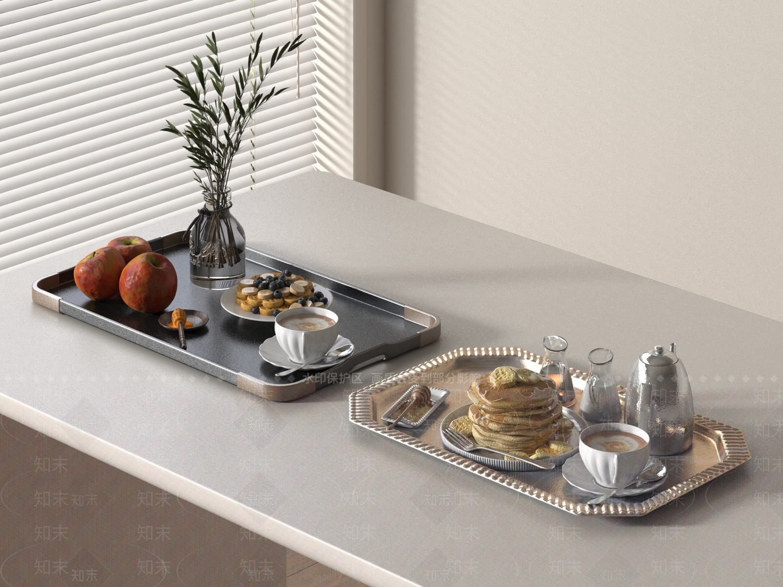 餐具SU模型下载【ID:1190823670】