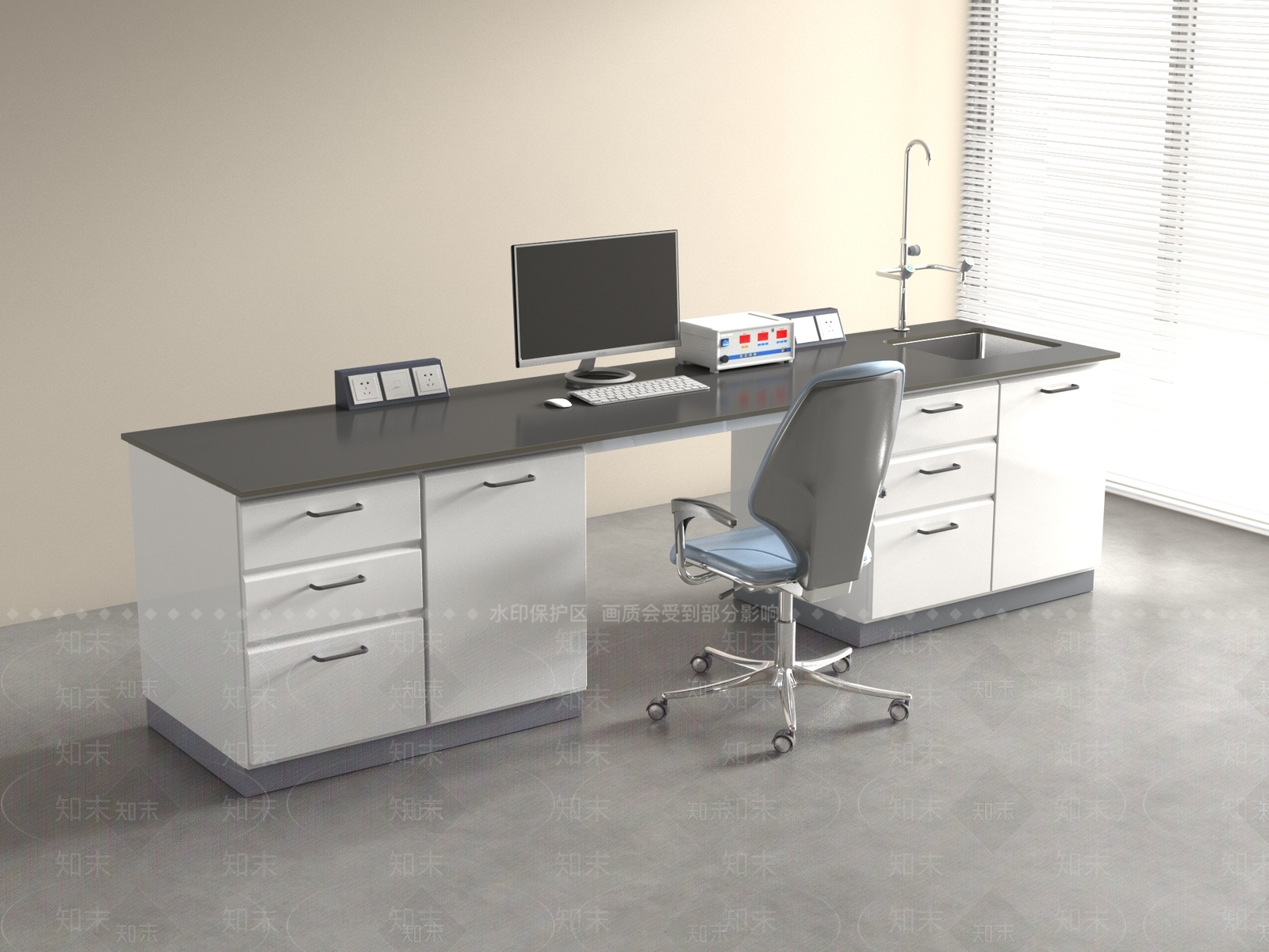 现代实验室3D模型下载【ID:1190827358】
