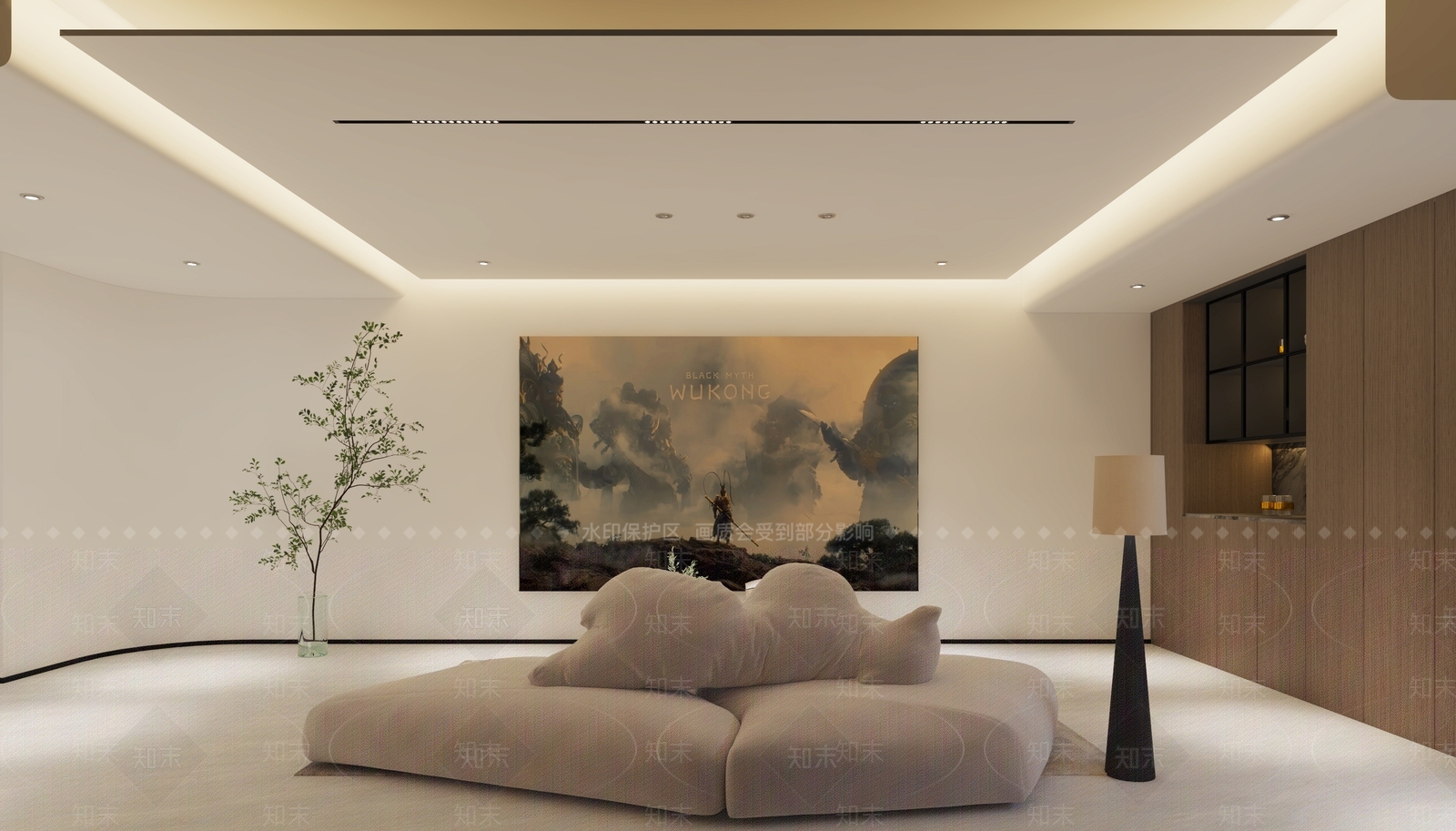 现代意式影音室3D模型下载【ID:1190830849】