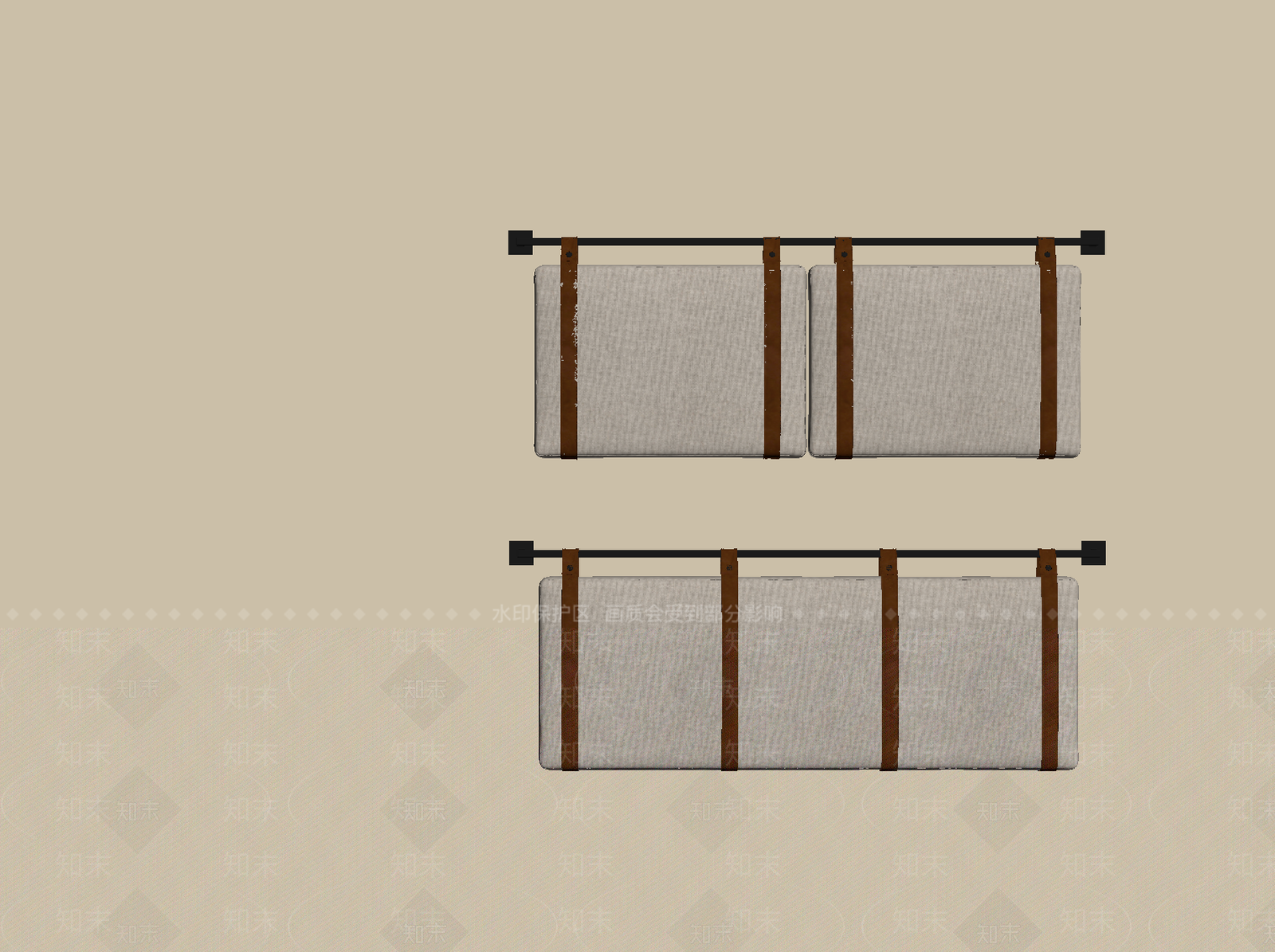现代意式其他床具SU模型下载【ID:1190834987】
