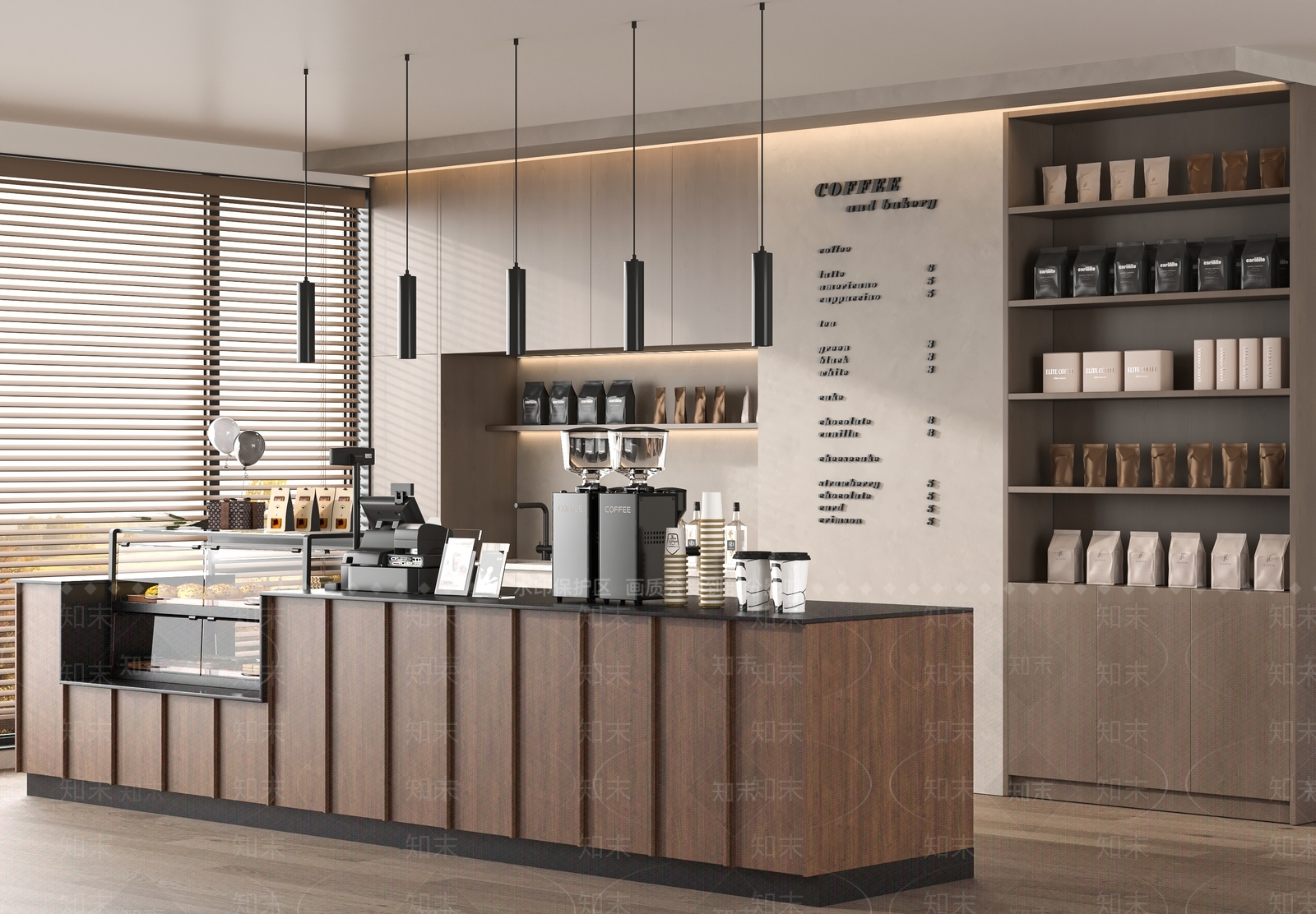 现代咖啡厅3D模型下载【ID:1190836252】