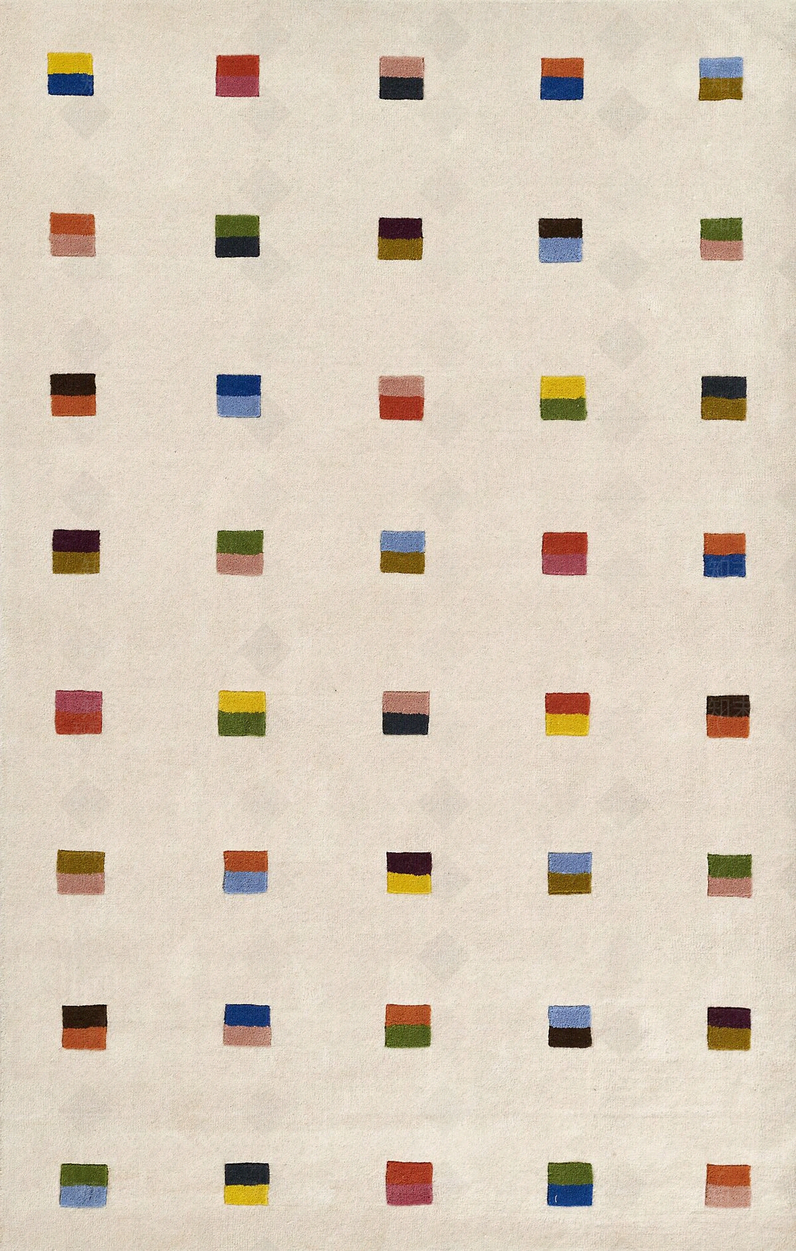 奶油北欧几何地毯贴图下载【ID:1190839982】