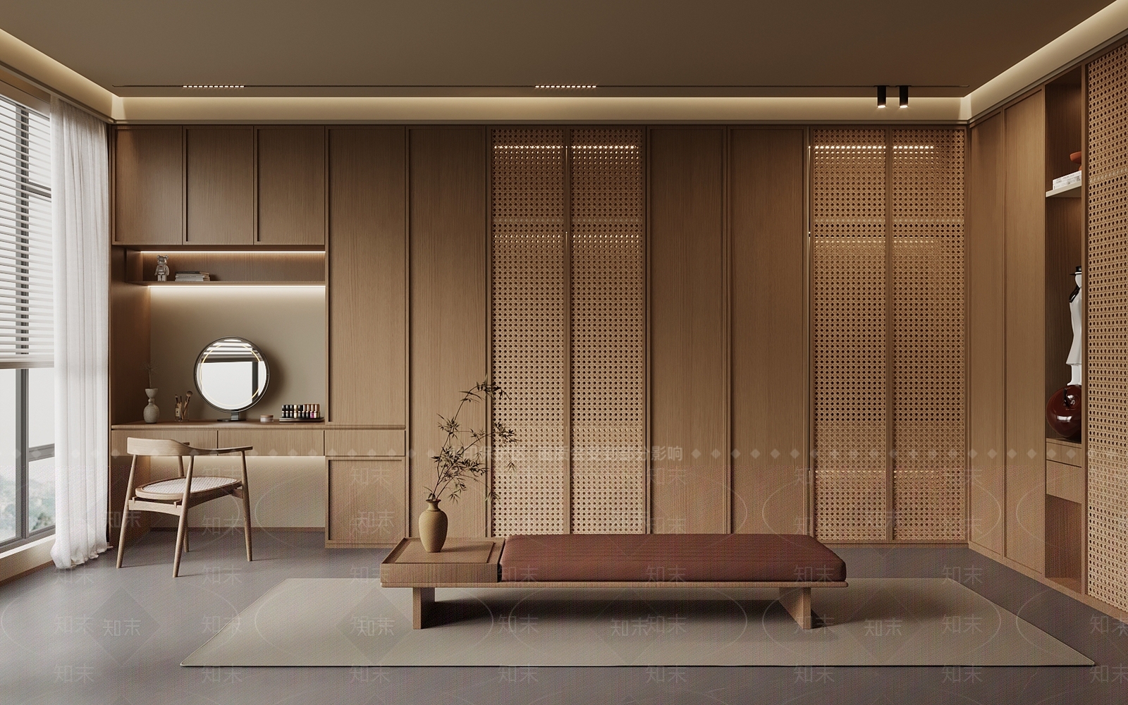 新中式衣帽间3D模型下载【ID:1190839492】