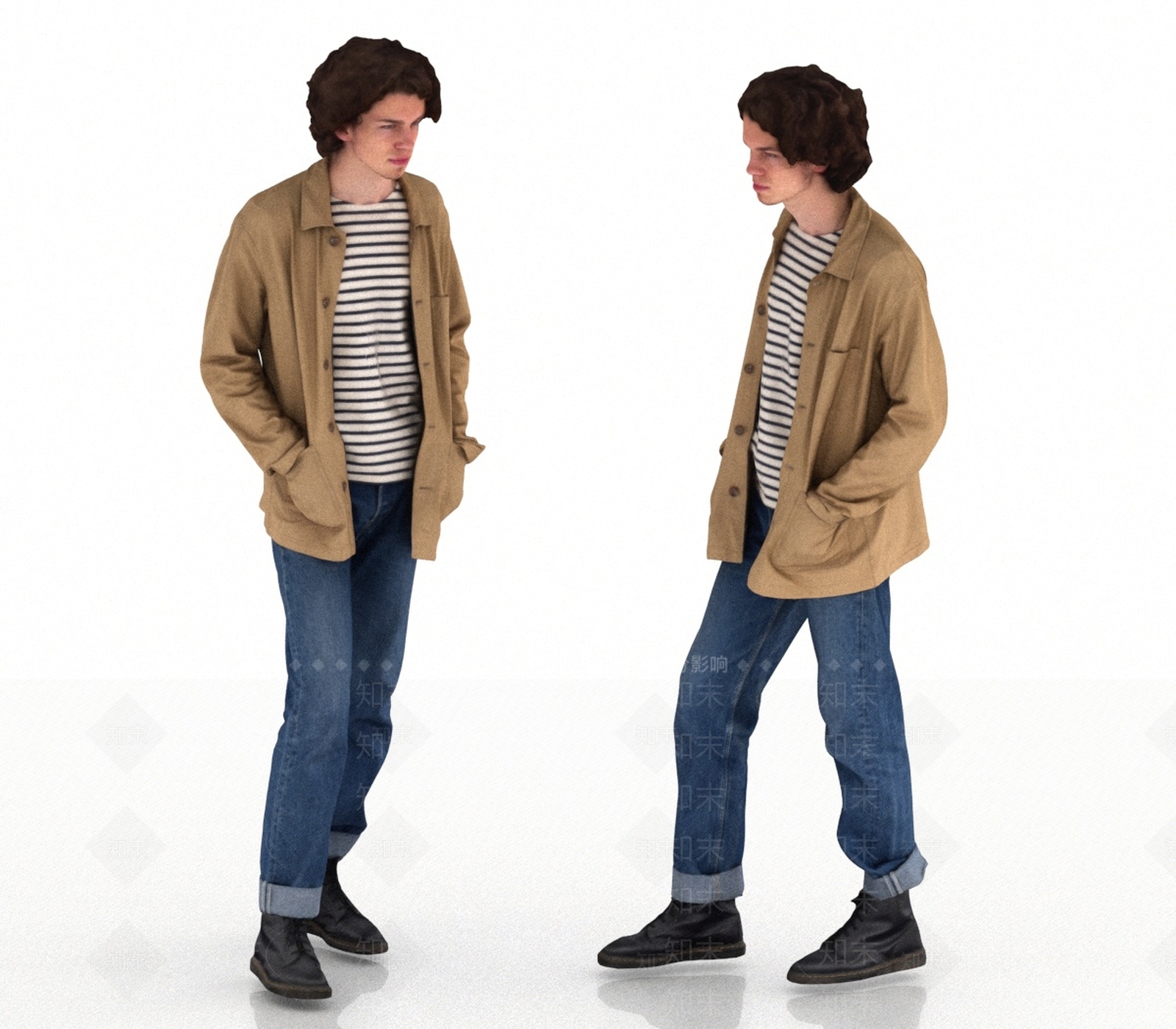 男人3D模型下载【ID:1190840024】