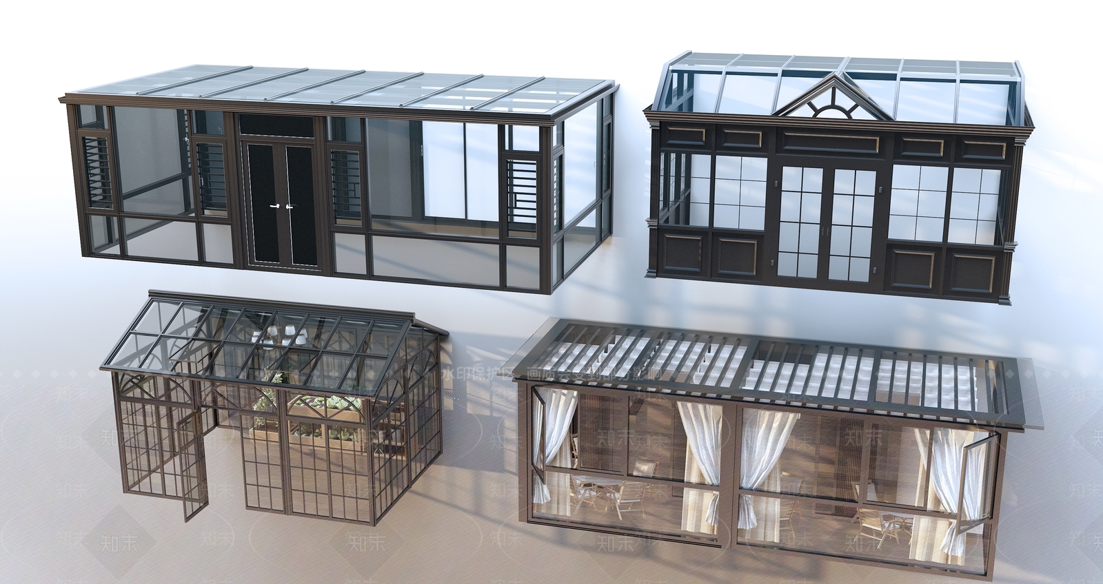 现代中式其他建筑外观3D模型下载【ID:1190844762】