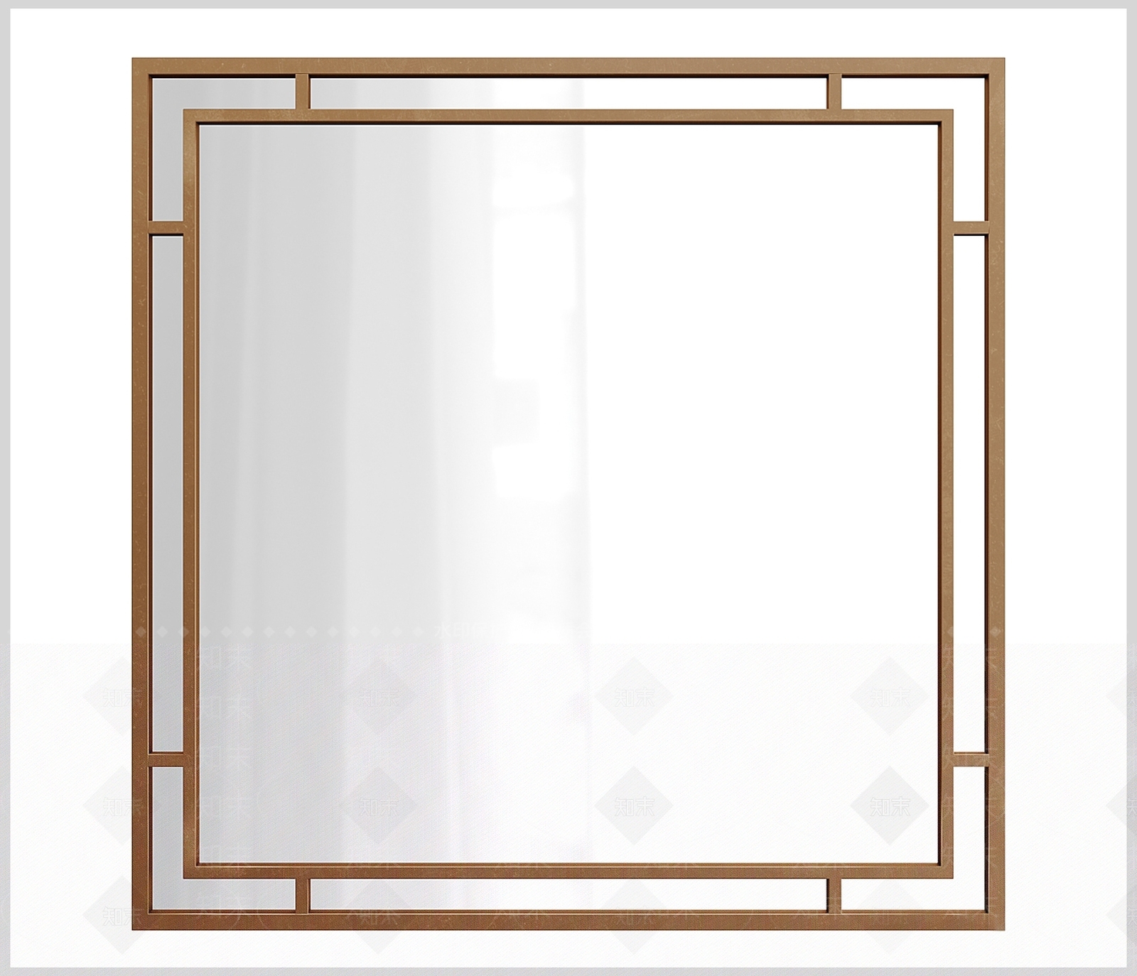 中式中古镜子3D模型下载【ID:1190849796】