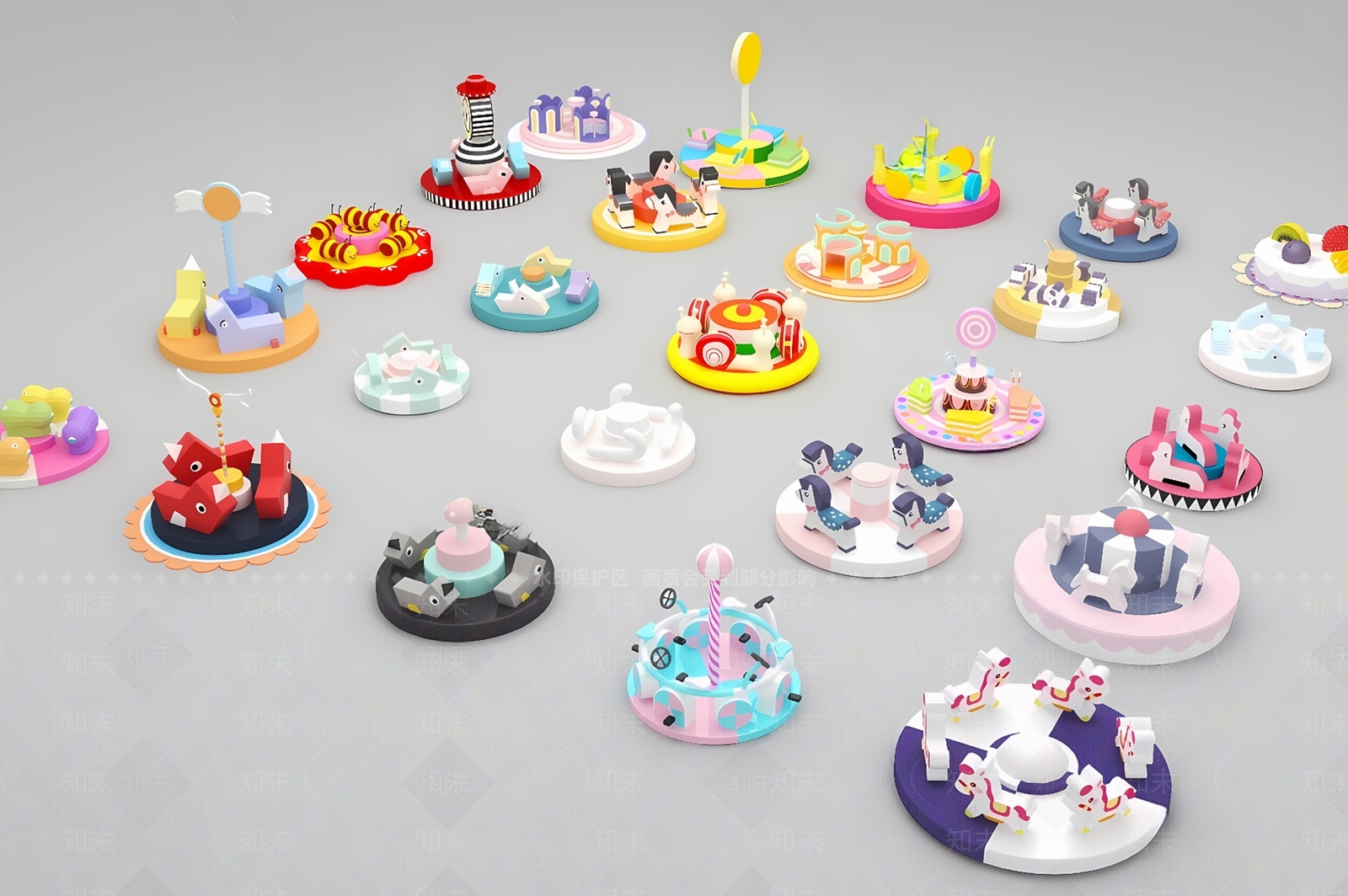 儿童器材组合SU模型下载【ID:1190854284】