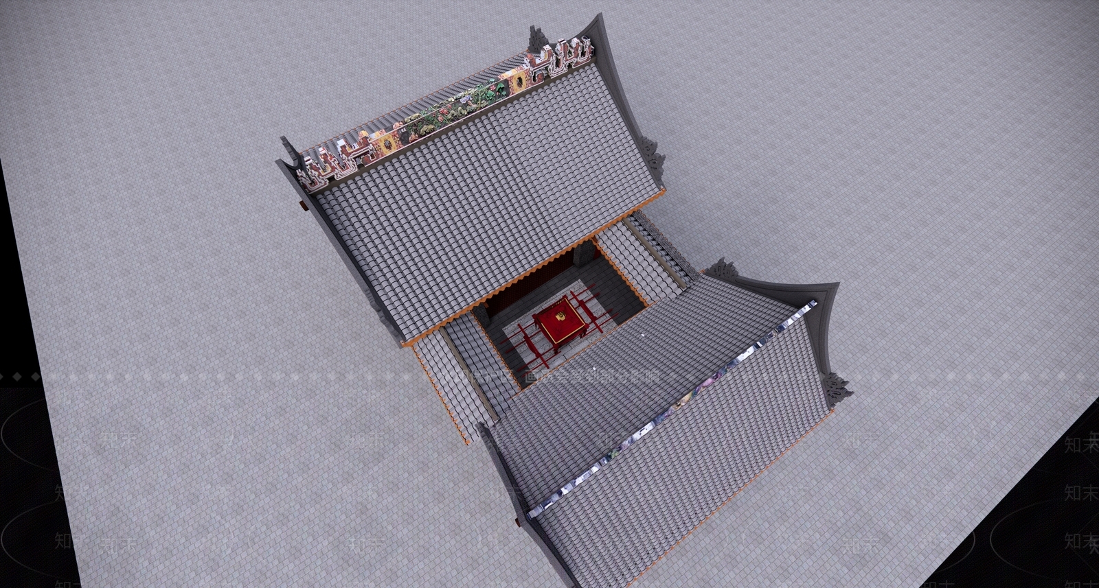 中式其他文化空间SU模型下载【ID:1190860625】