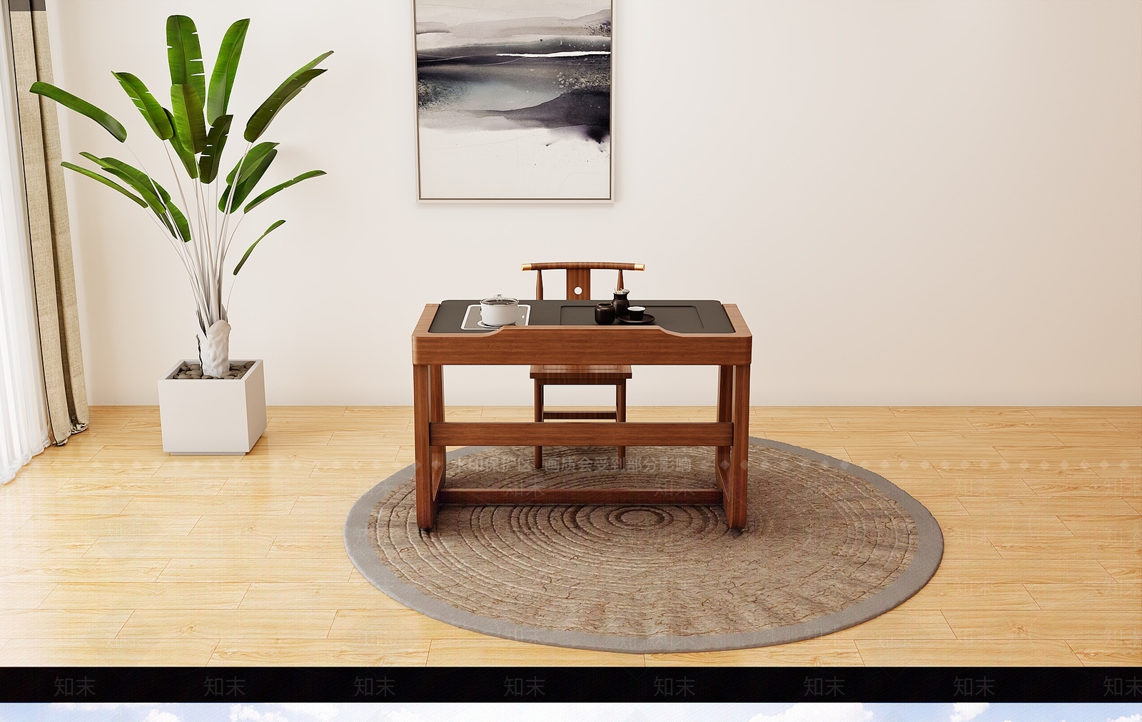 侘寂其他桌子3D模型下载【ID:1190859256】