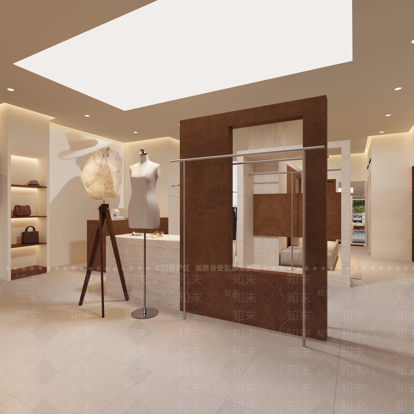 中古复古服装店3D模型下载【ID:1190861295】