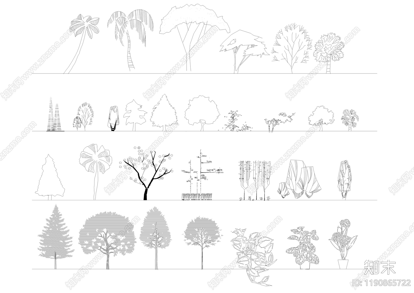 现代树池图库施工图下载【ID:1190865722】