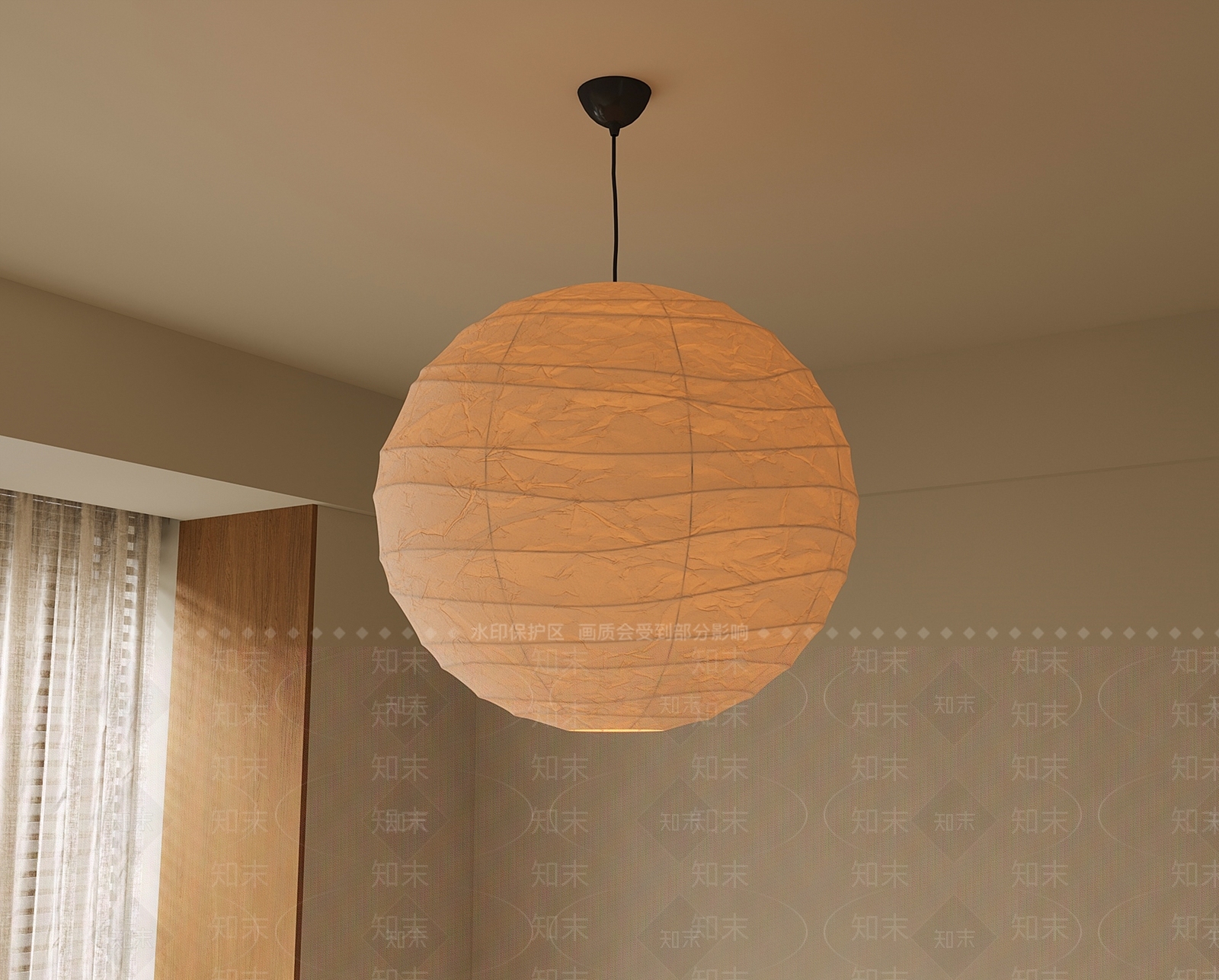 现代卧室吊灯3D模型下载【ID:1190866738】