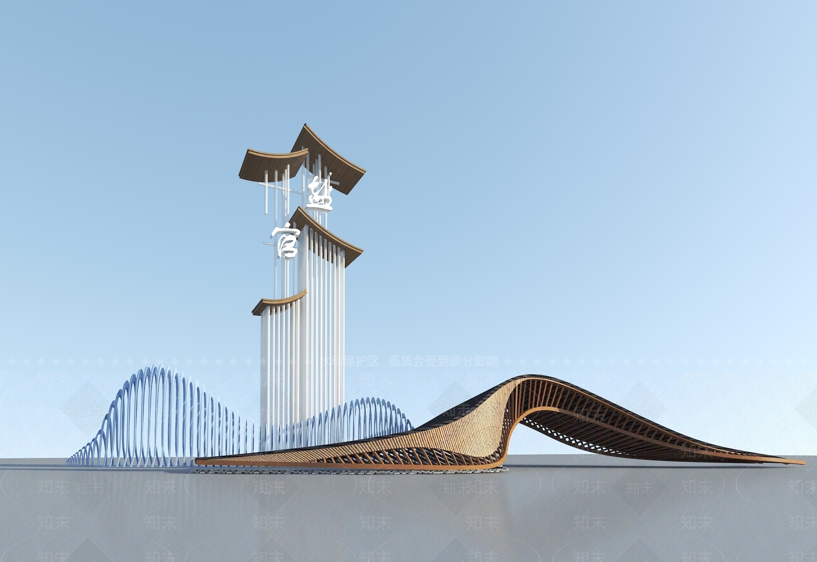 新中式中式其他景观小品3D模型下载【ID:1190874931】