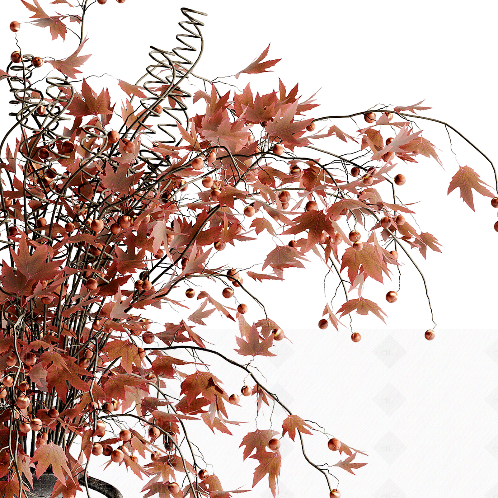 新中式侘寂花艺3D模型下载【ID:1190874907】