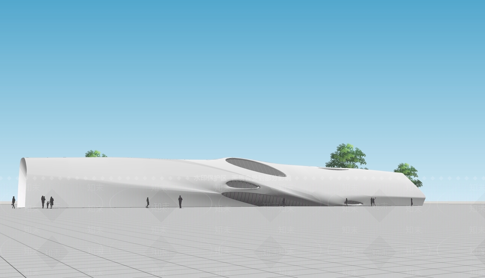 现代小公建SU模型下载【ID:1190877900】