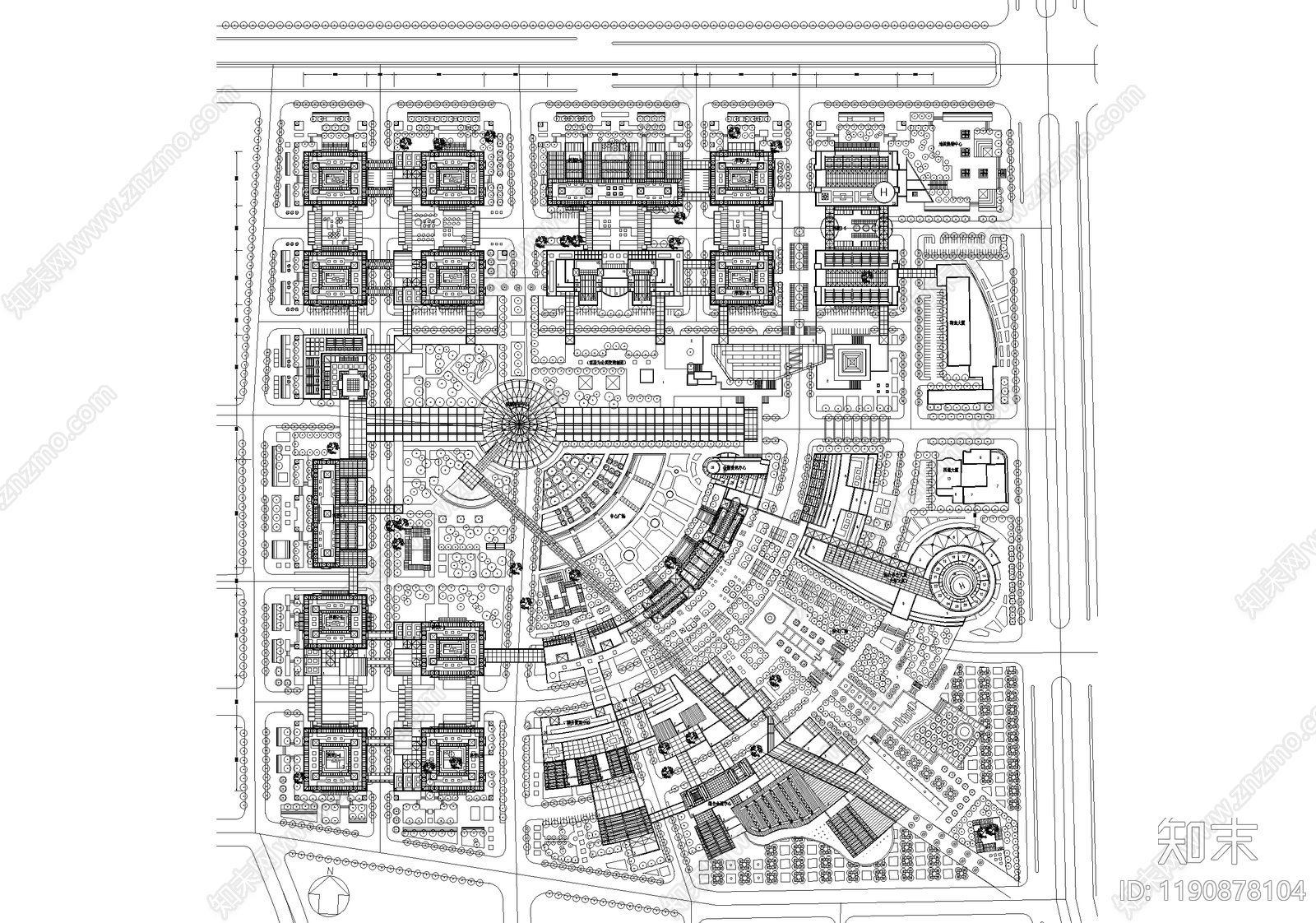 城市规划施工图下载【ID:1190878104】