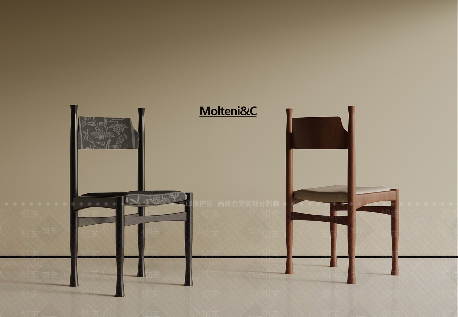 法式中古餐桌椅3D模型下载【ID:1190878748】