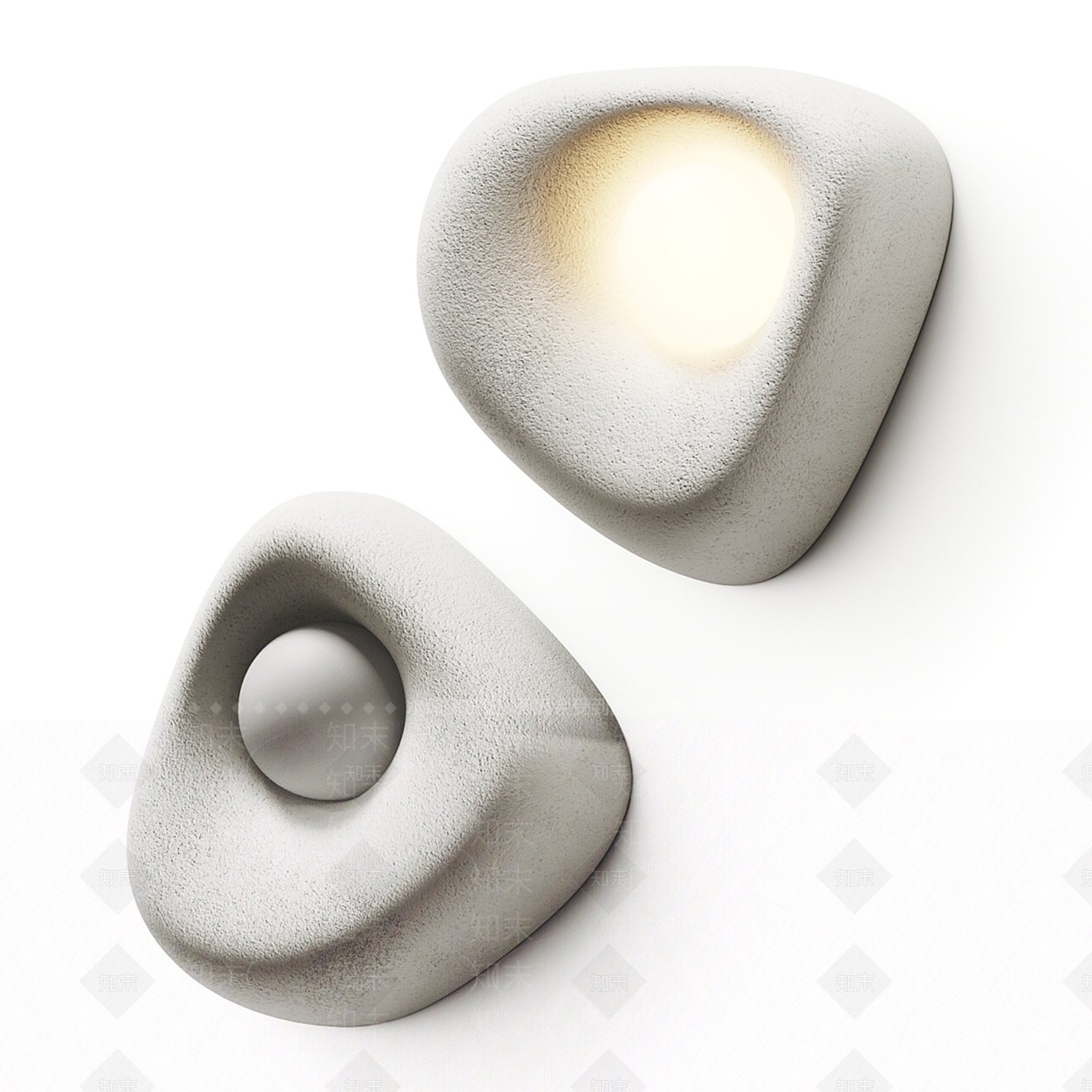 侘寂壁灯3D模型下载【ID:1190878765】