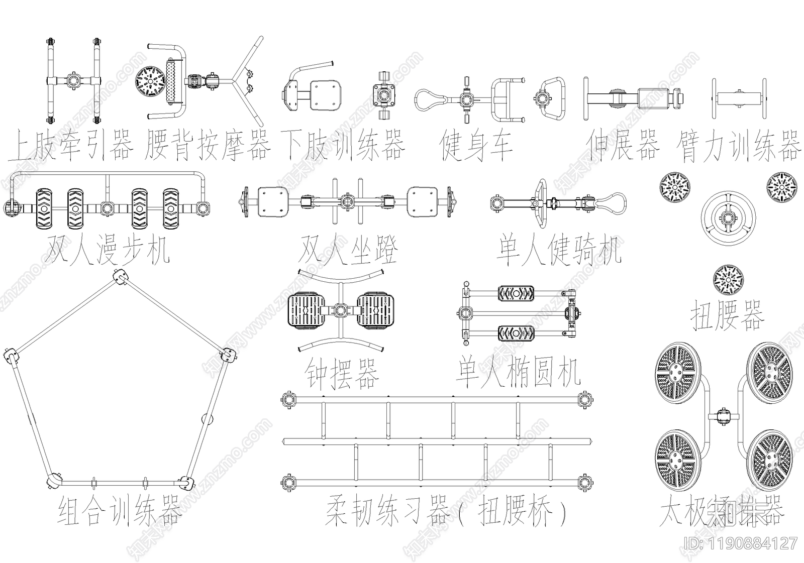 运动器材施工图下载【ID:1190884127】