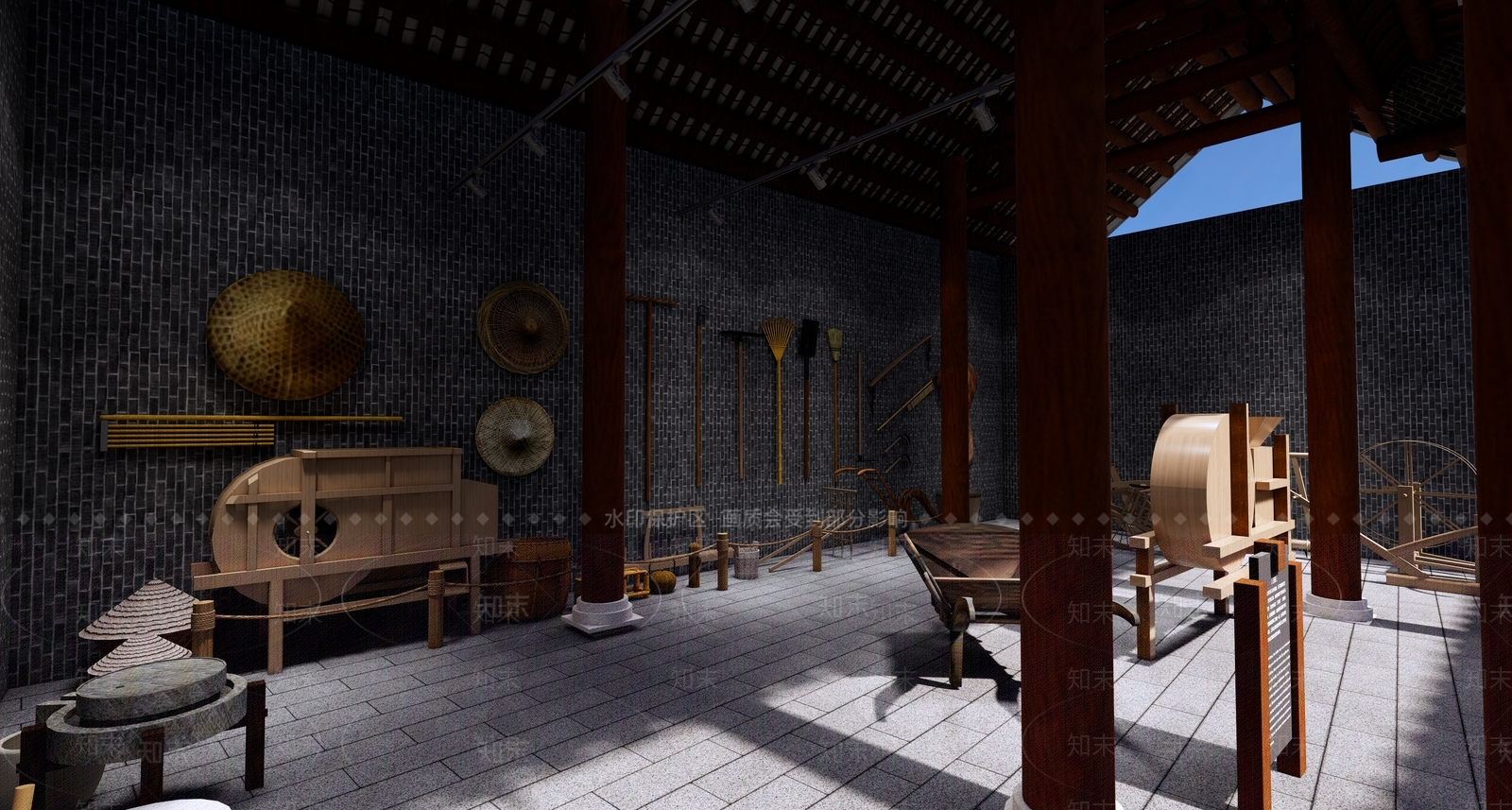 中式其他文化空间SU模型下载【ID:1190886959】