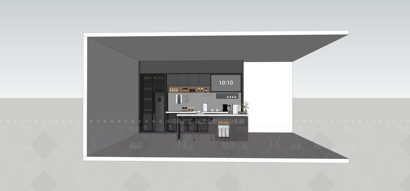 现代其他店铺SU模型下载【ID:1190887407】